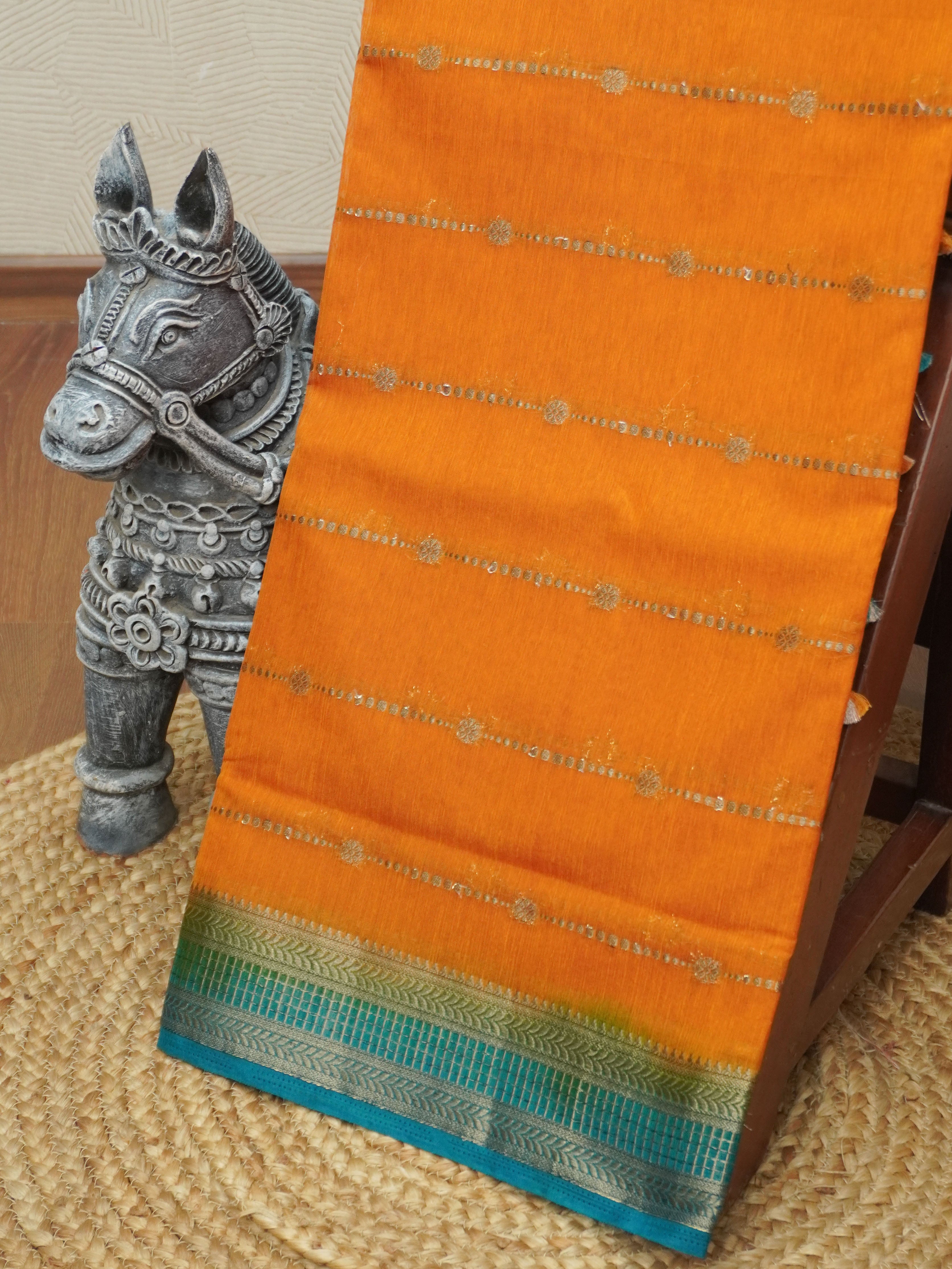 Jute Silk Cotton Saree | TTDS3449 | PRE BOOKING