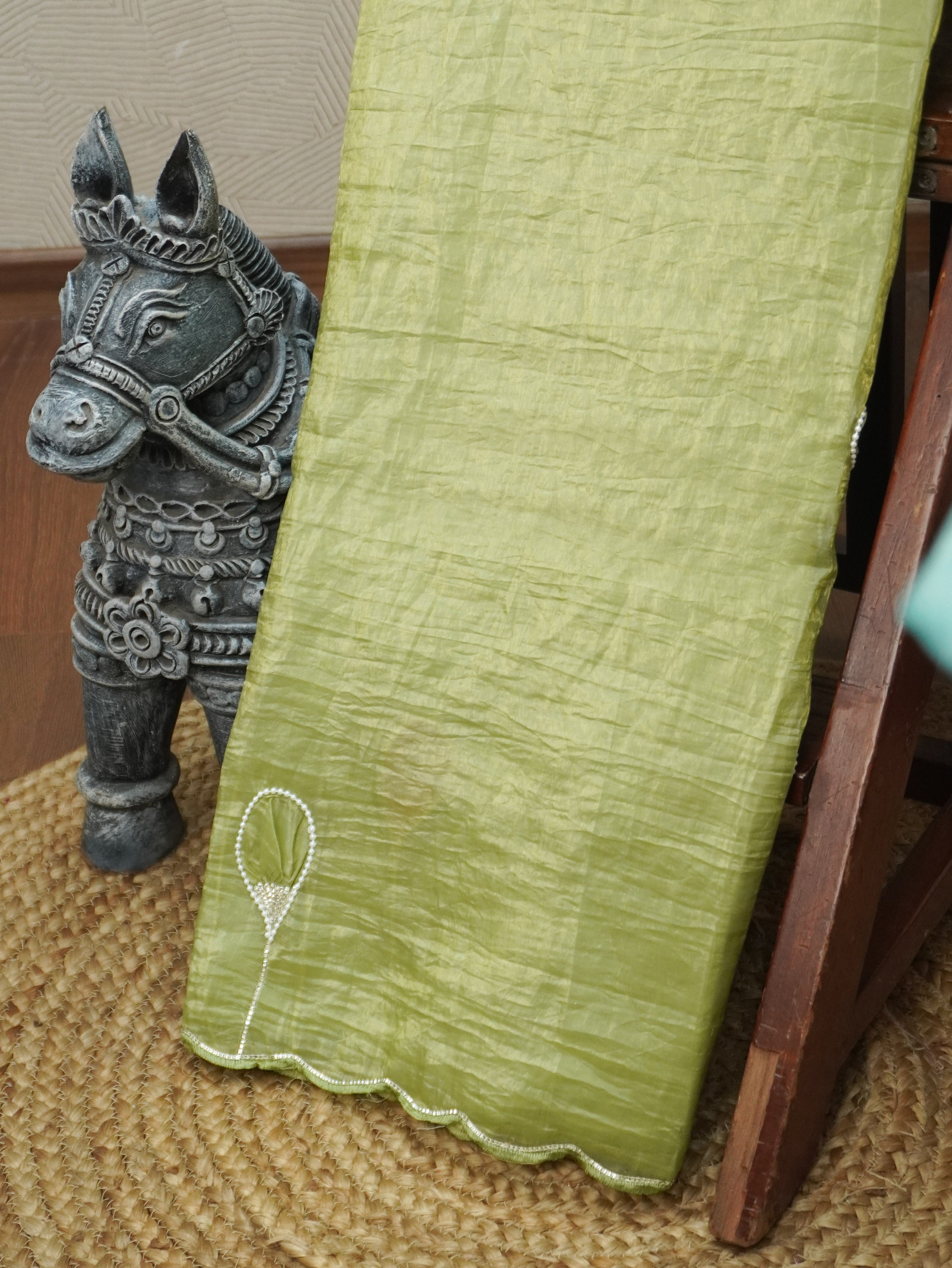 Crushed Tissue Saree | TTDS3461