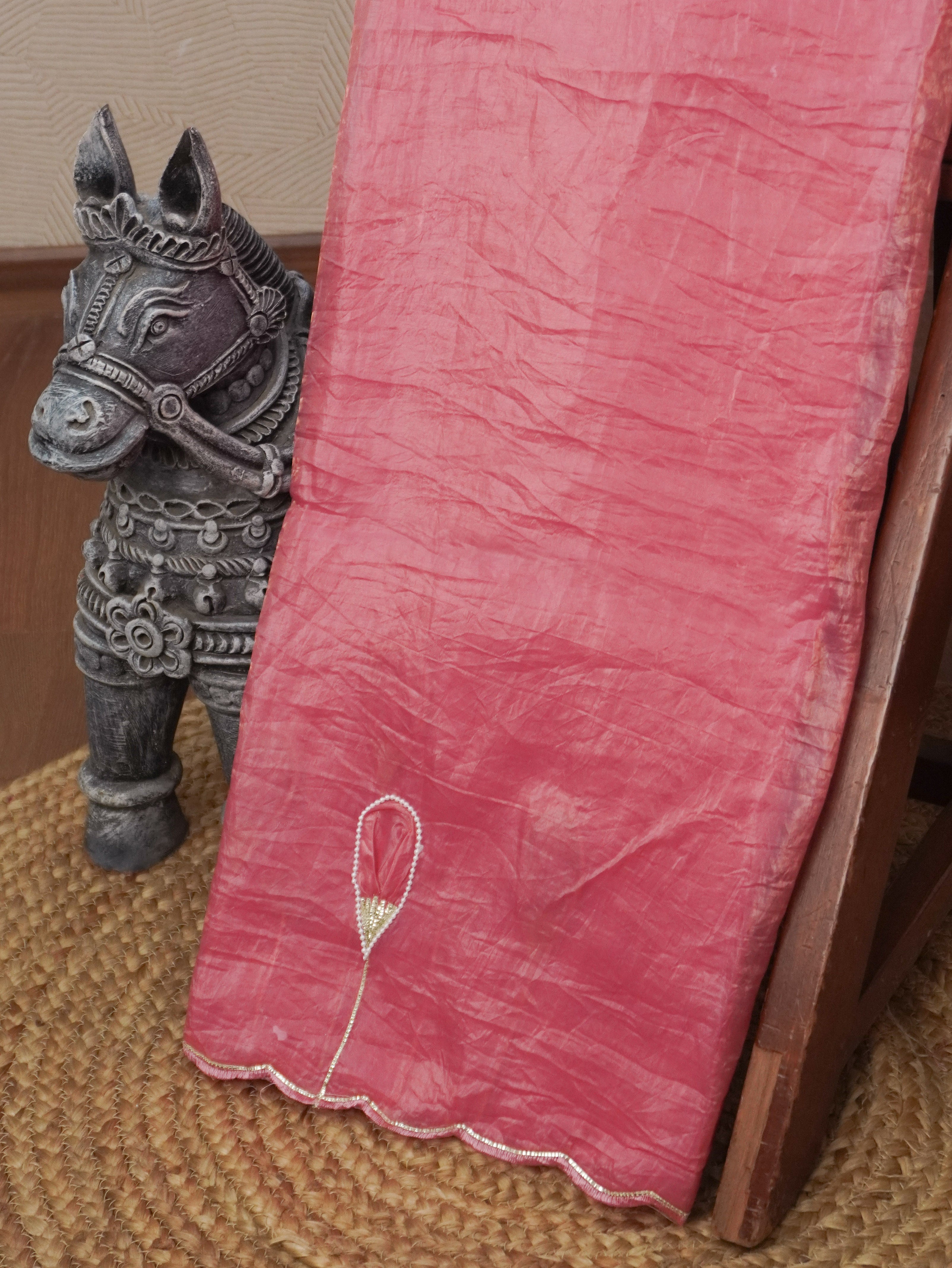 Crushed Tissue Saree | TTDS3461