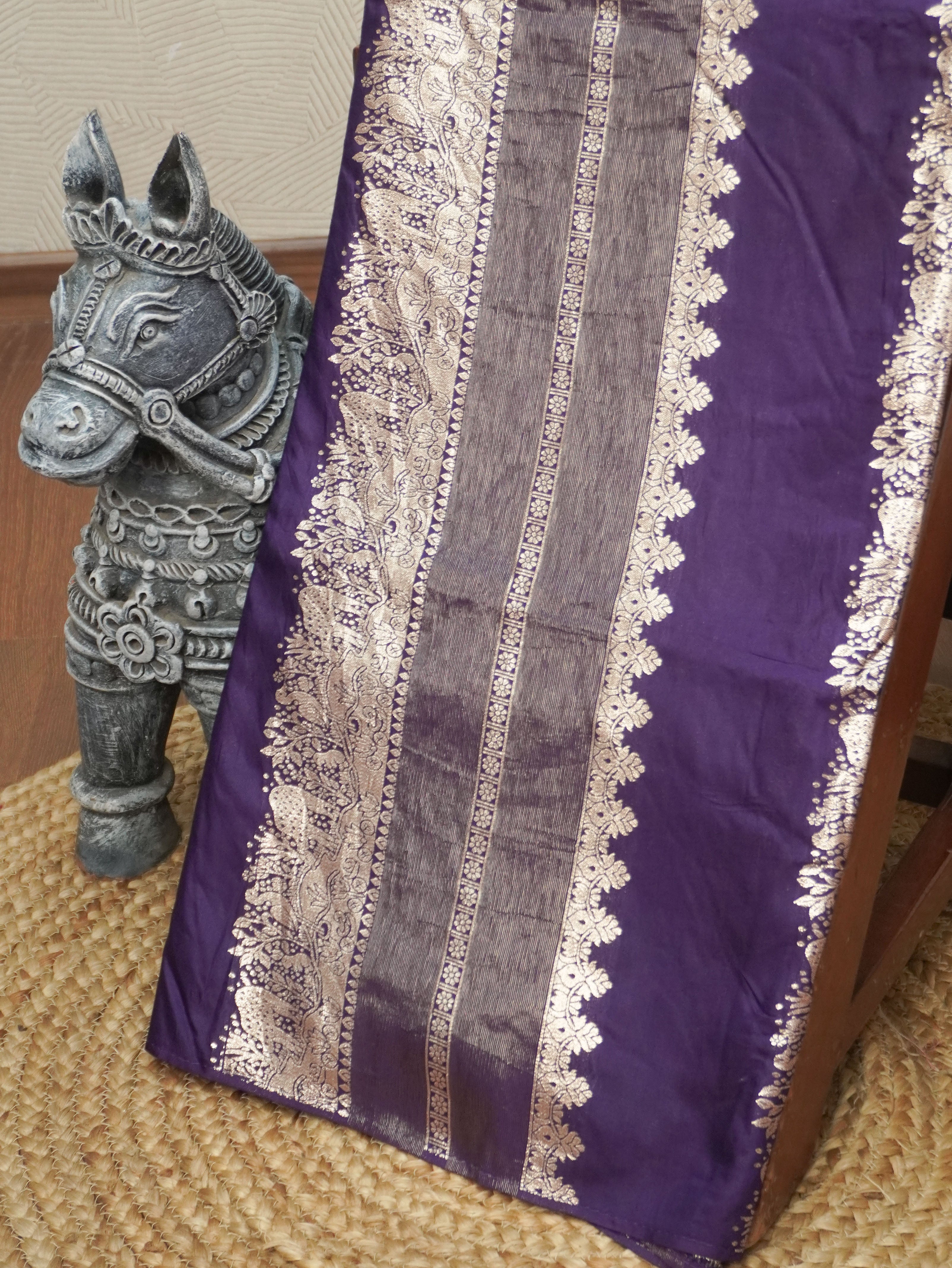Viscose georgette Saree | TTDS3452