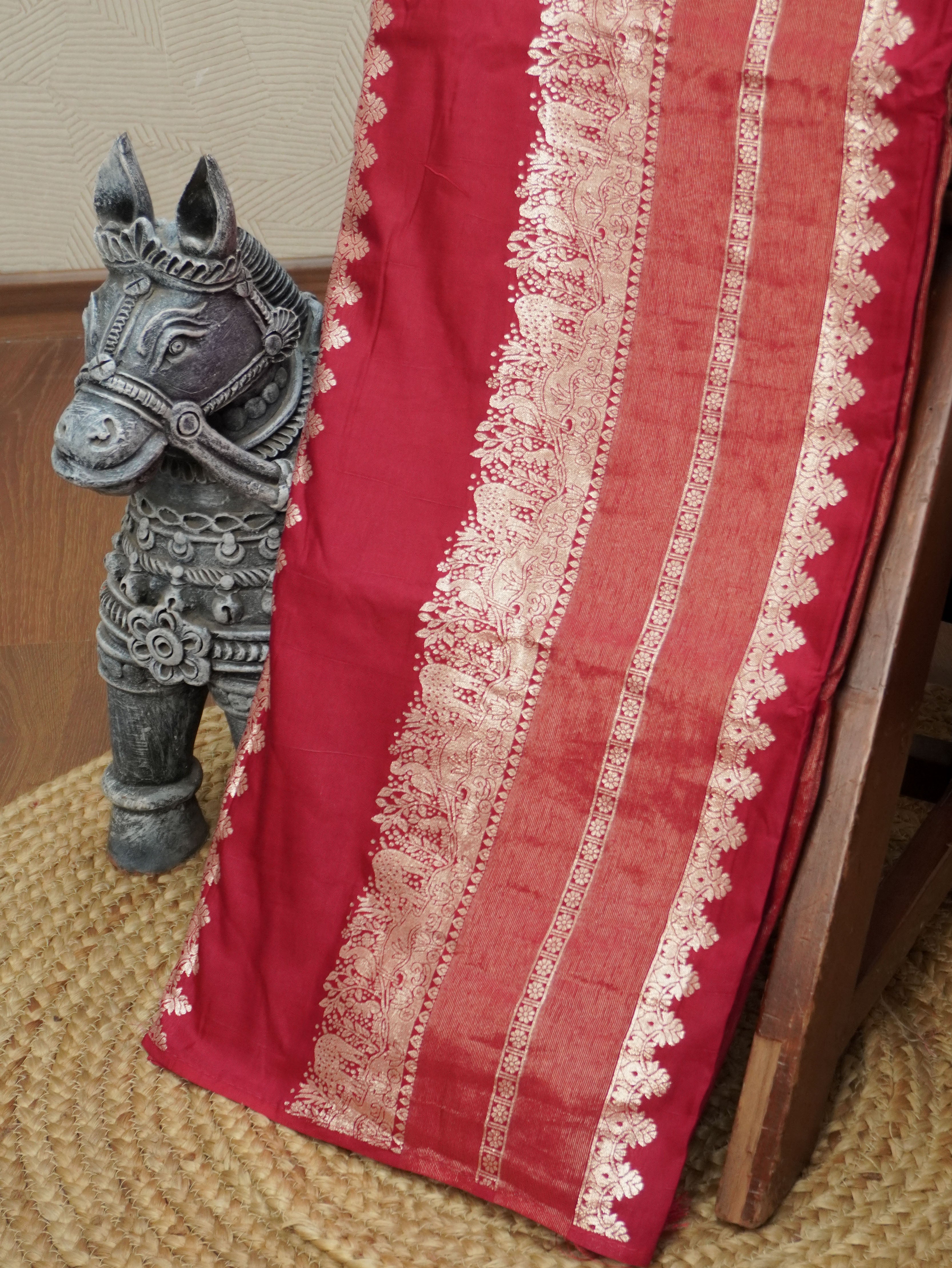 Viscose georgette Saree | TTDS3452