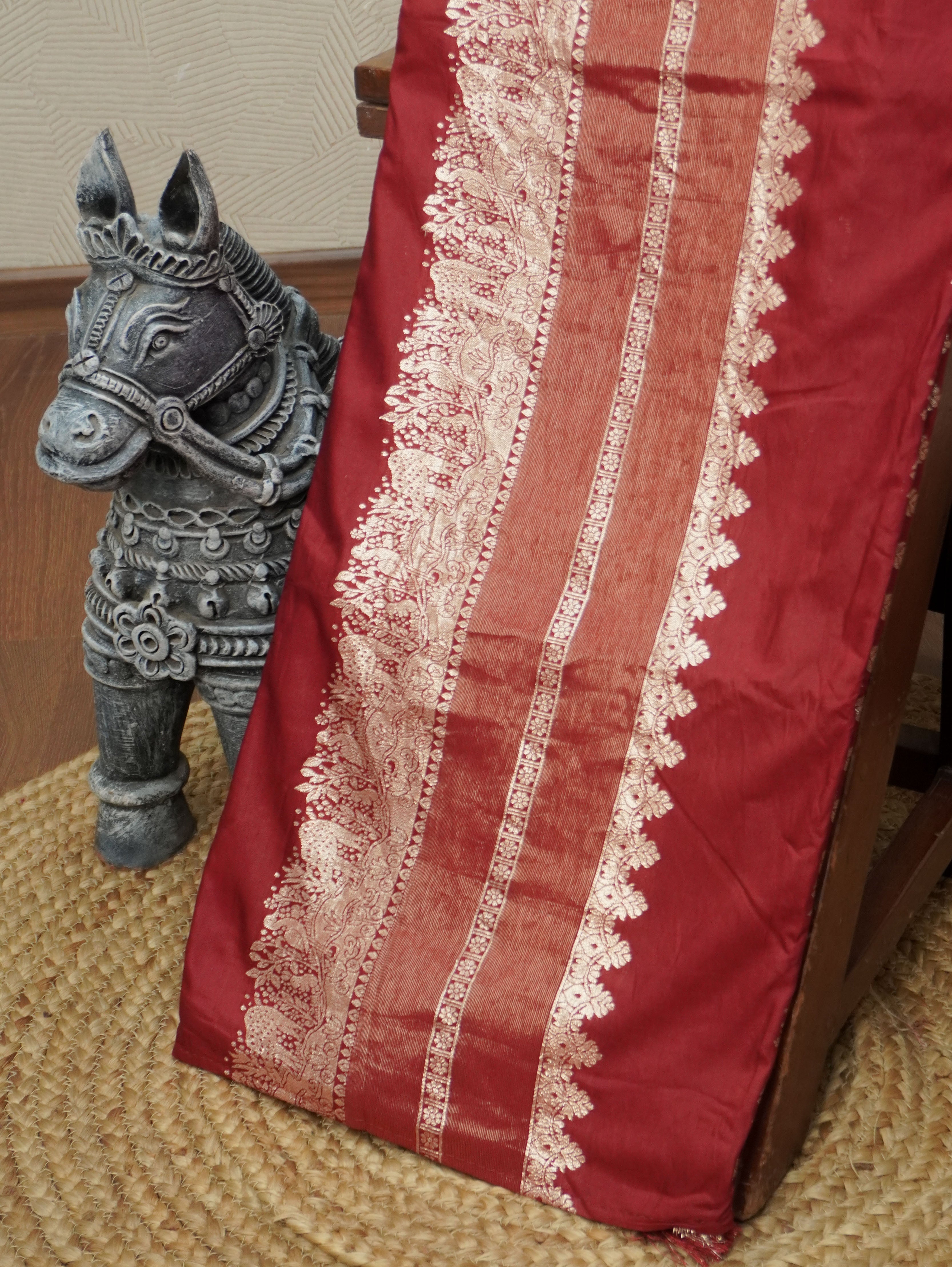 Viscose georgette Saree | TTDS3452