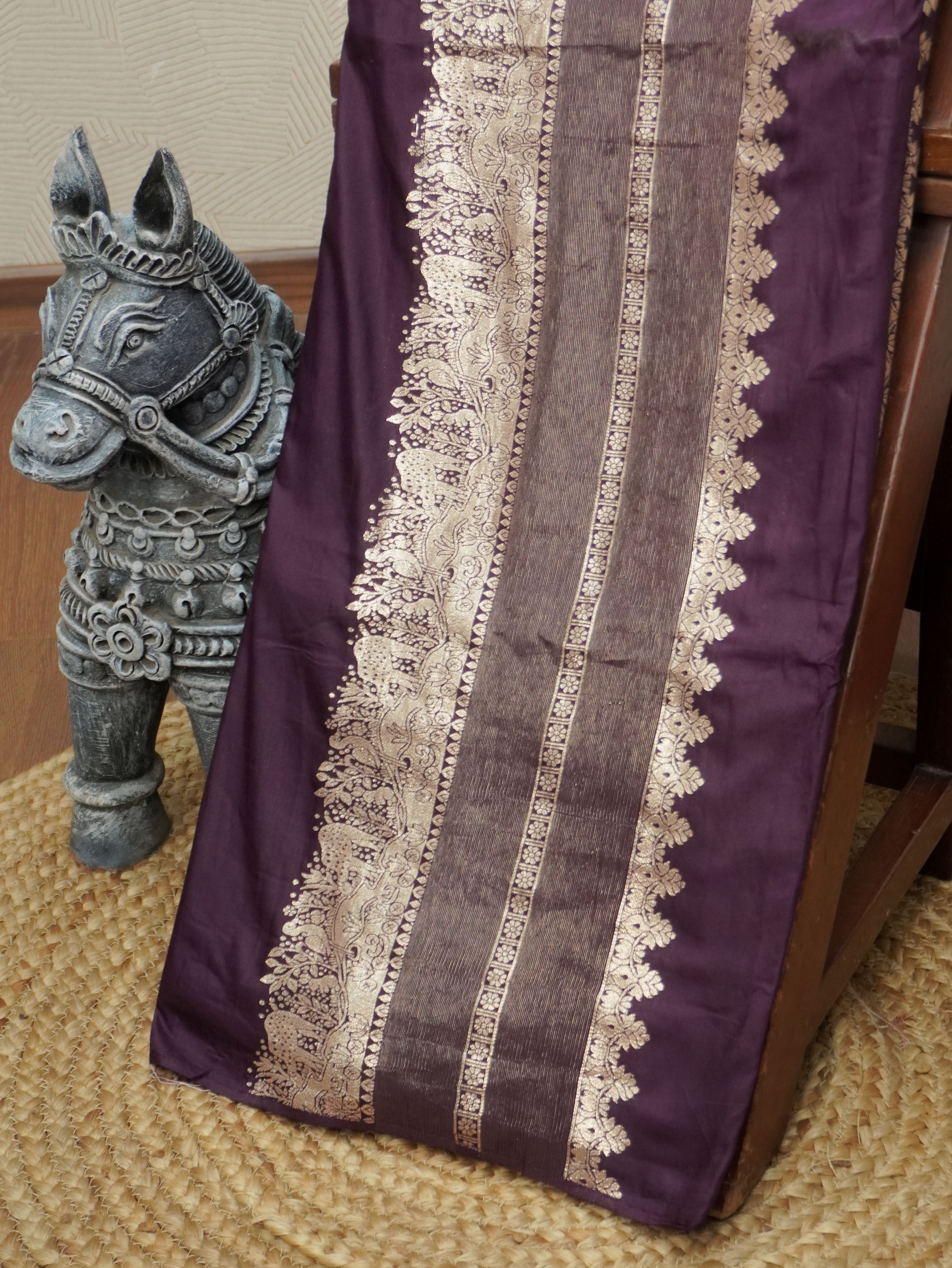 Viscose georgette Saree | TTDS3452