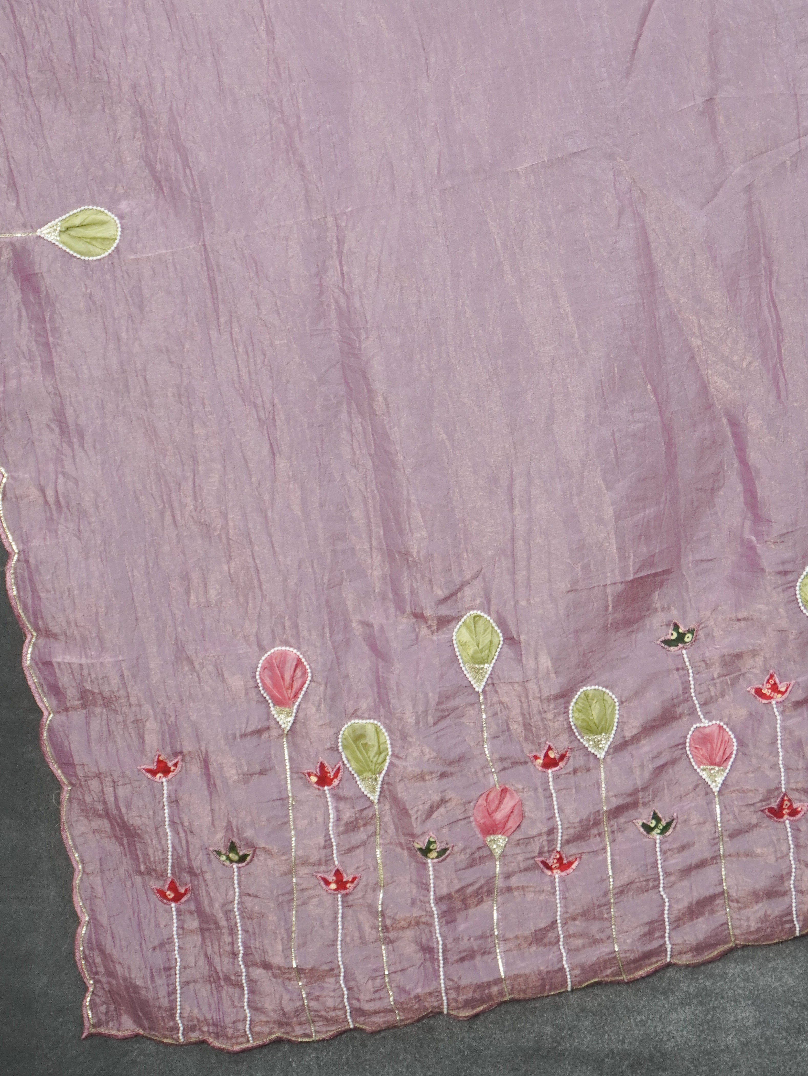 Crushed Tissue Saree | TTDS3461
