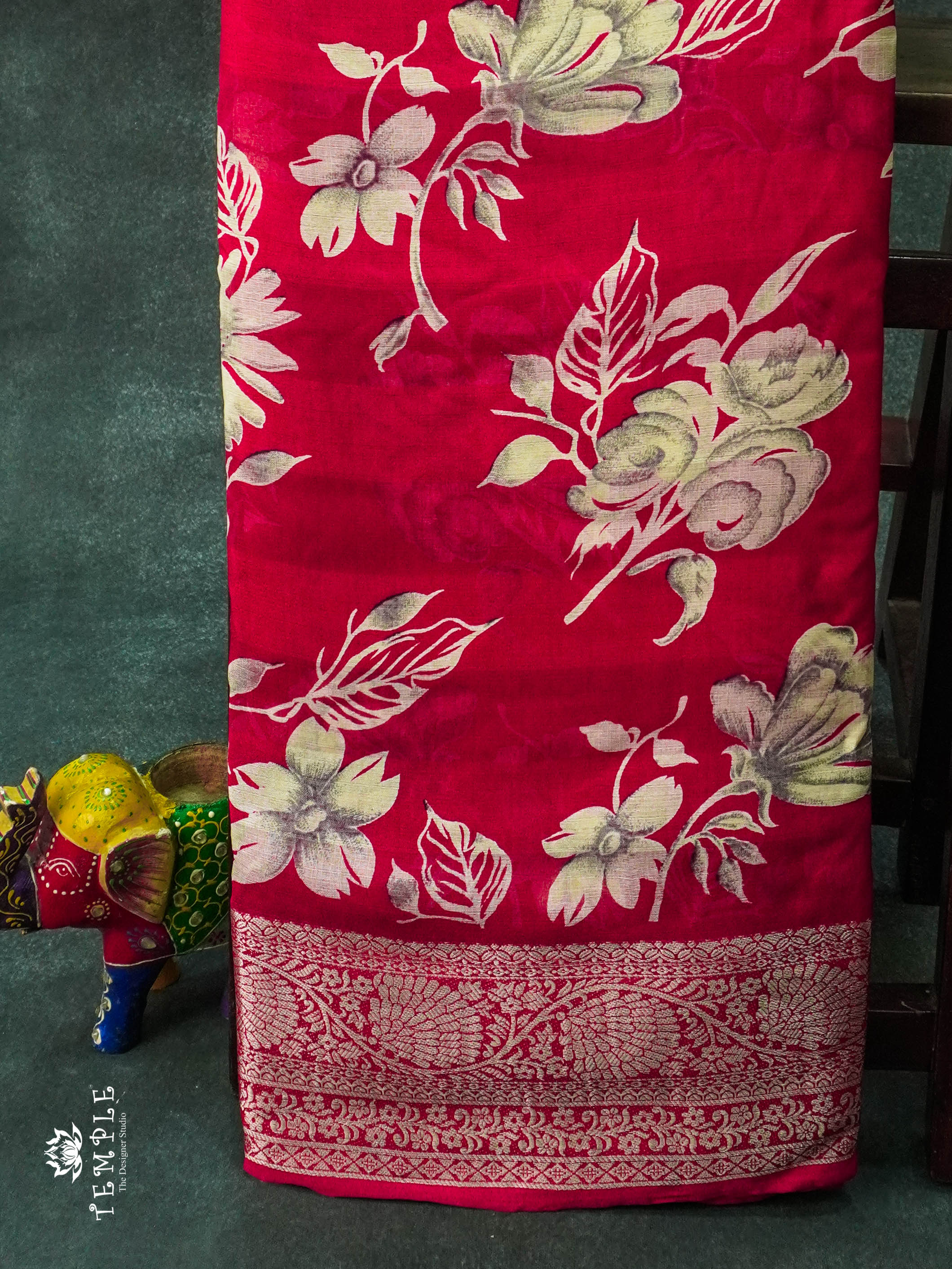 Floral Printed Georgette Saree | TTDS1181 | Sparkling Deals