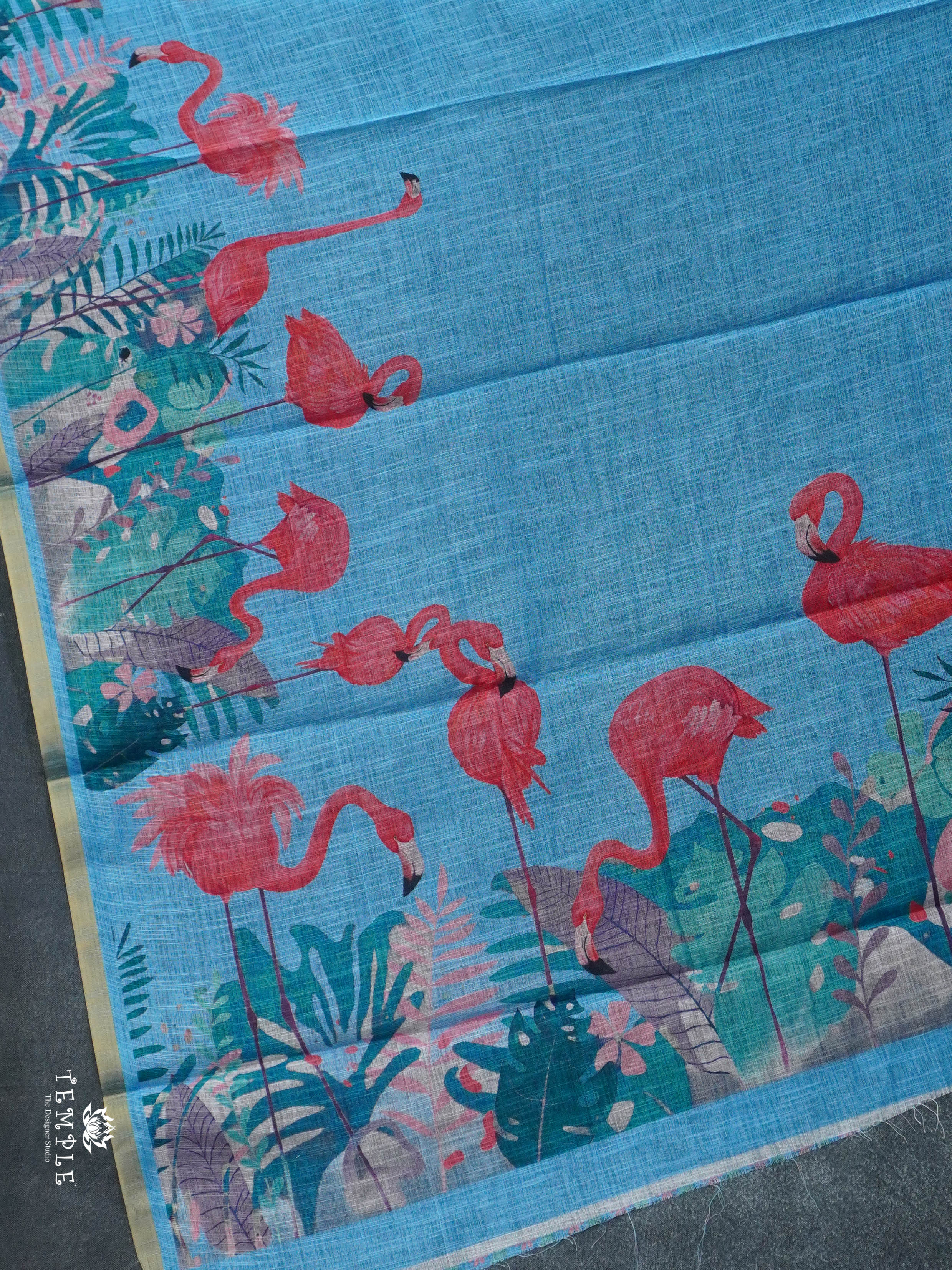 Linen Cotton Saree | TTDS3020
