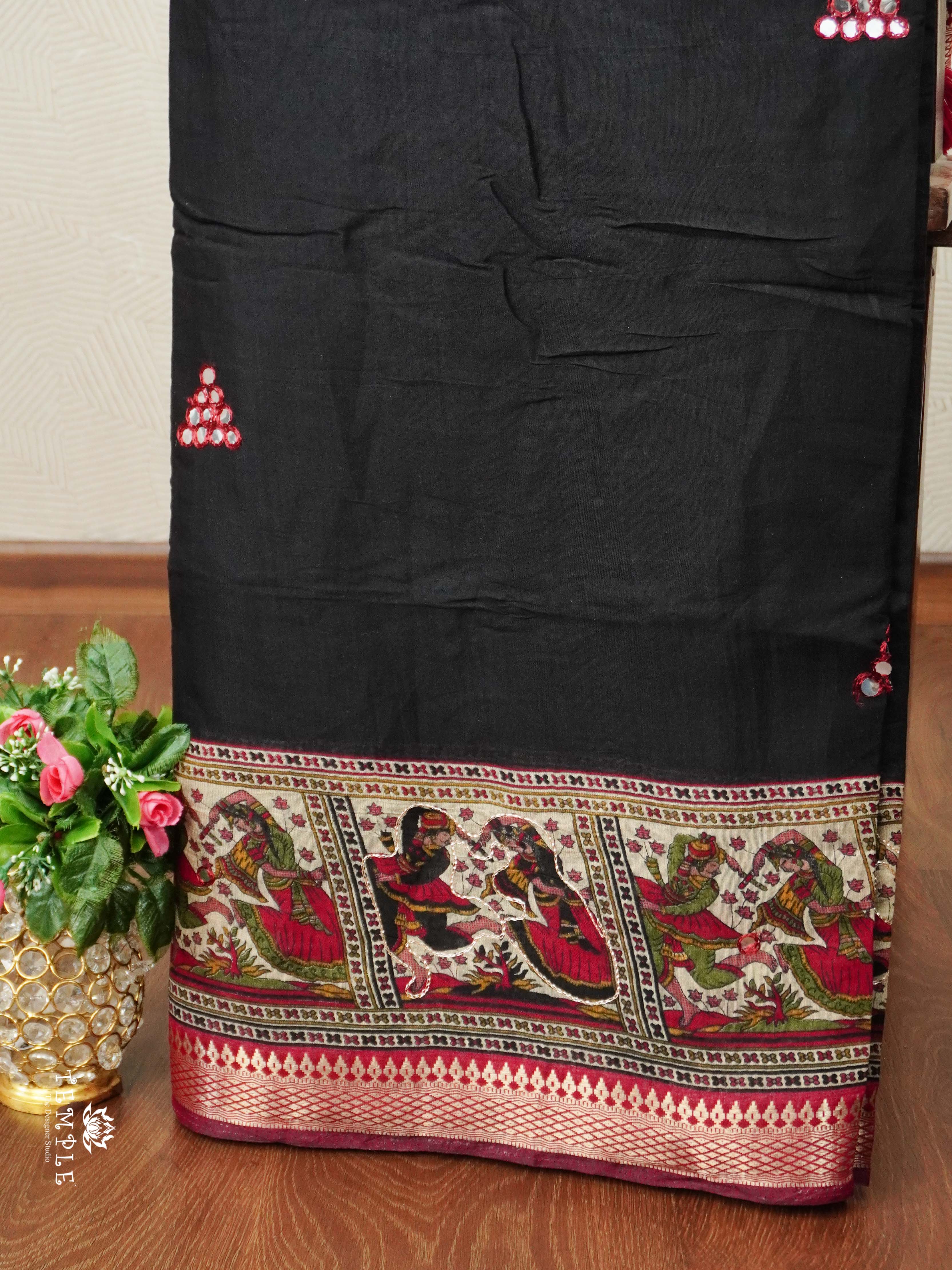 Mirror Work Mangalagiri Cotton Saree | TTDS2548