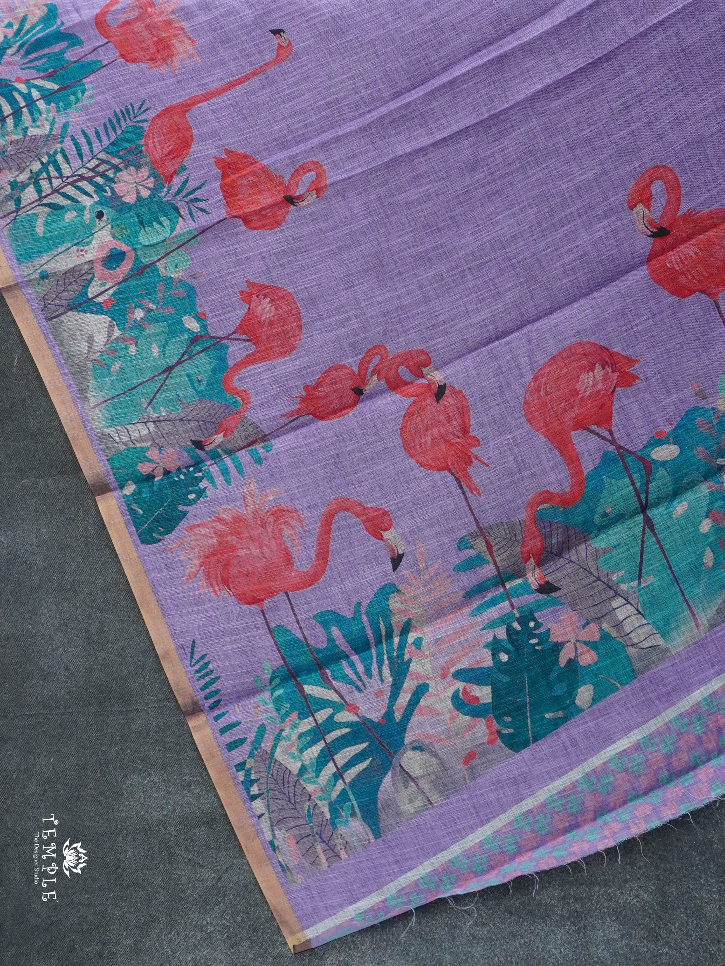 Linen Cotton Saree | TTDS3020