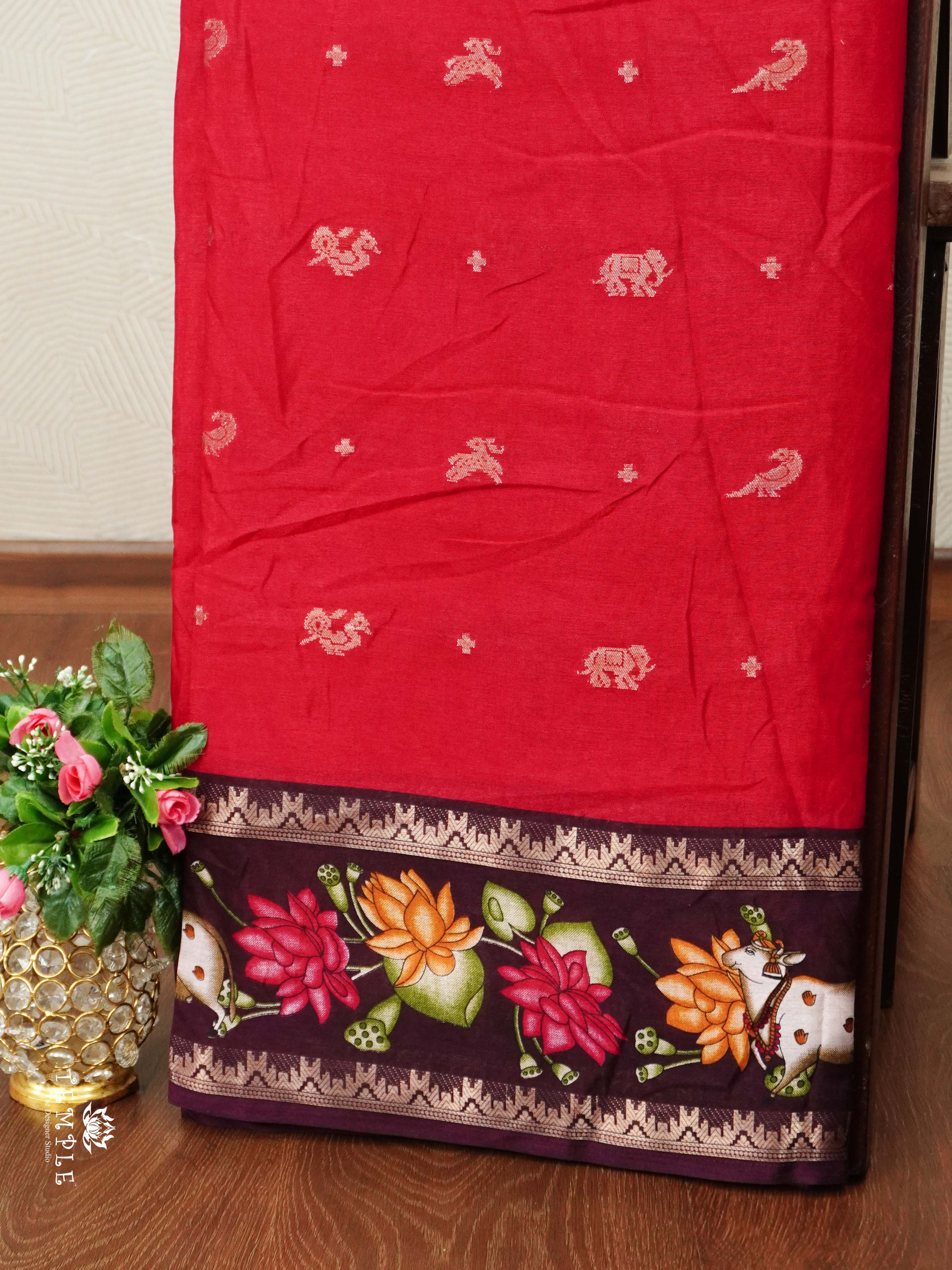 Pichwai Printed saree | TTDS2546