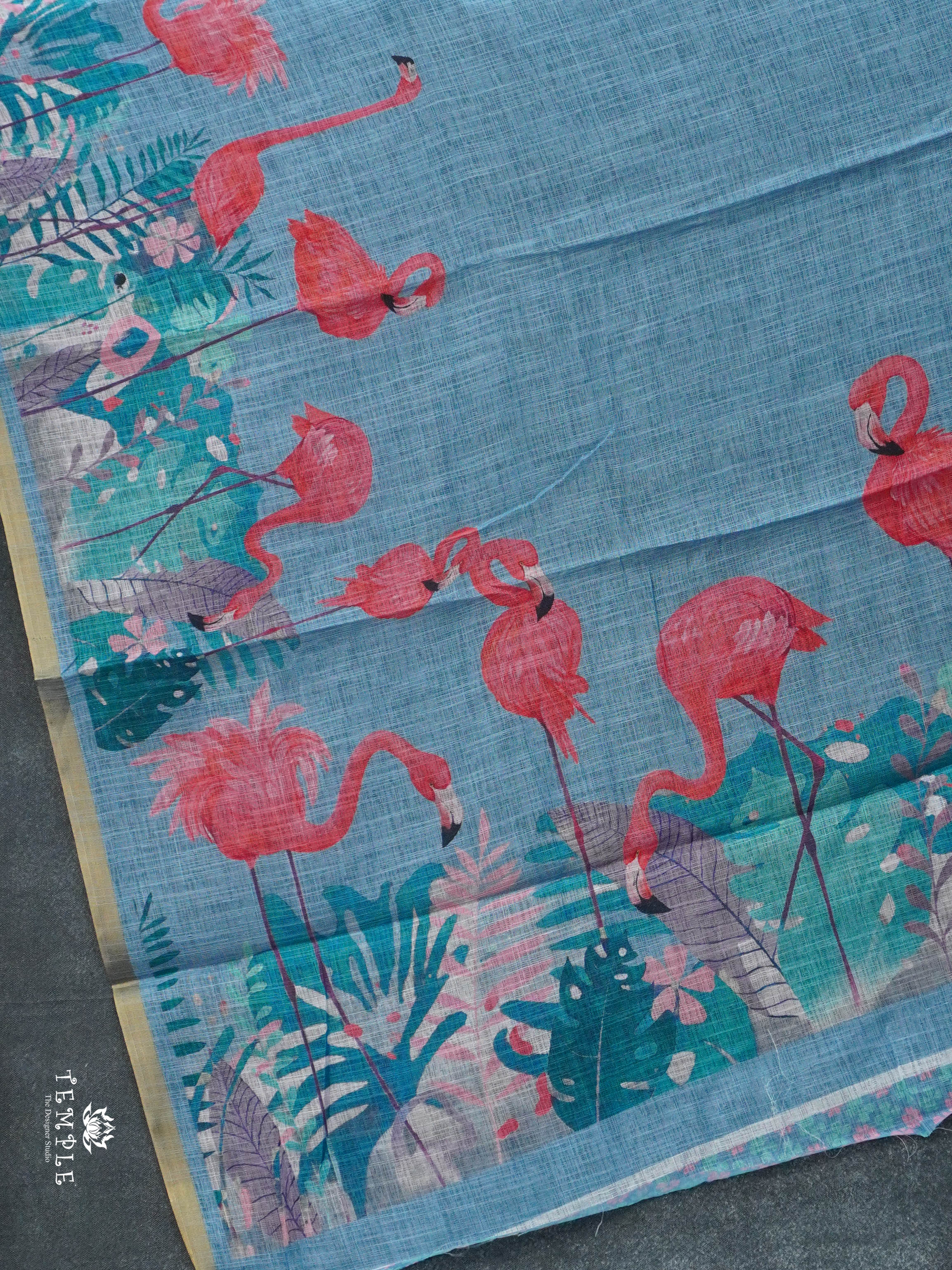 Linen Cotton Saree | TTDS3020