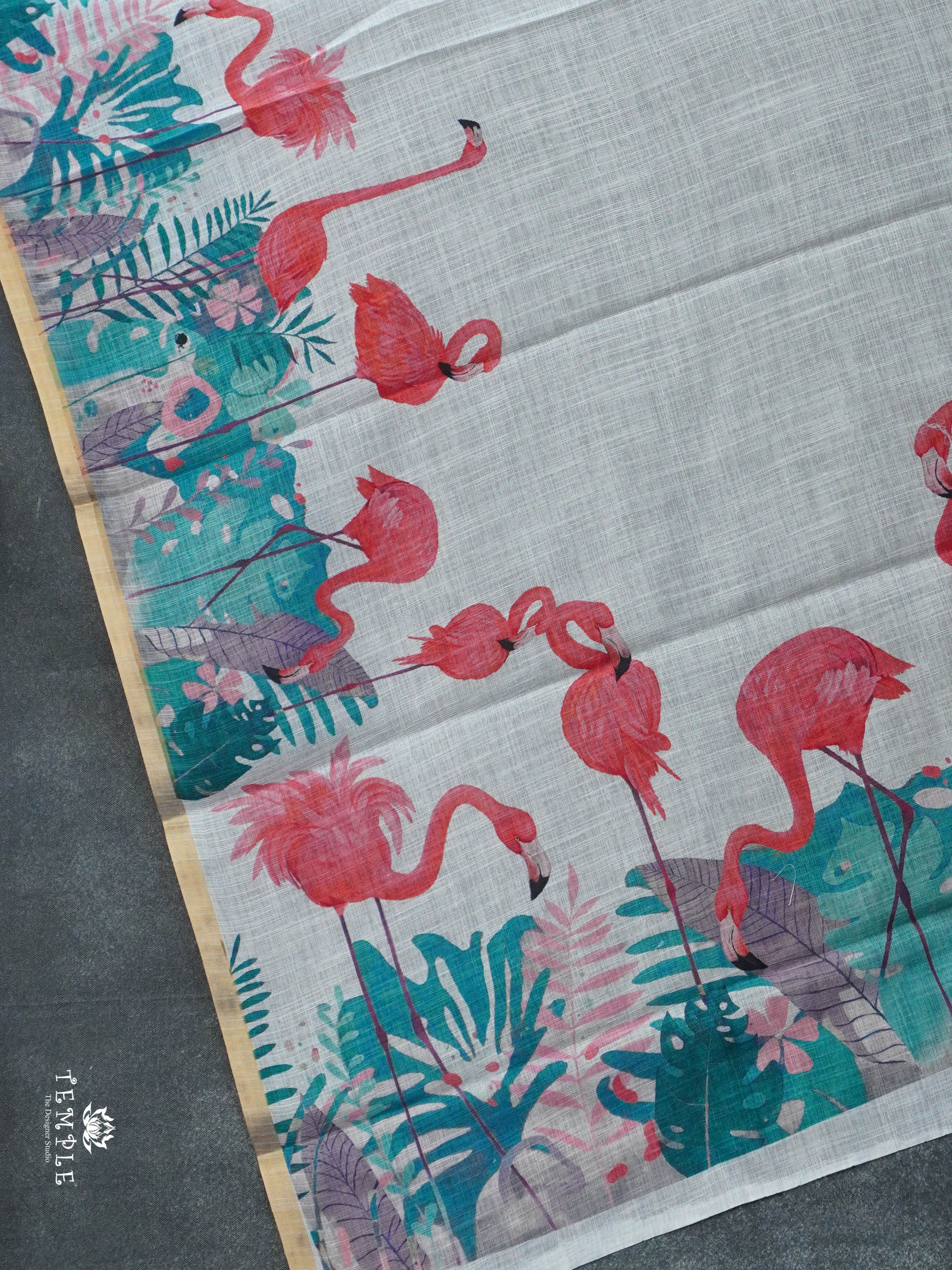 Linen Cotton Saree | TTDS3020