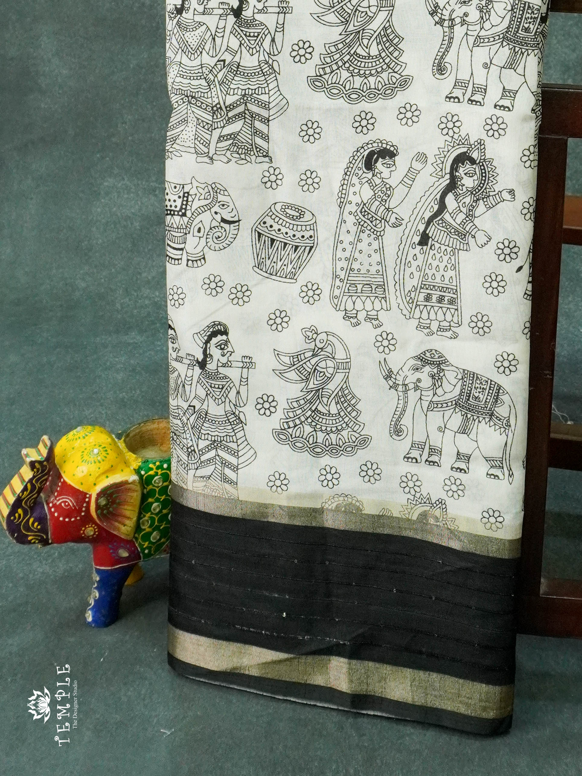 Dola Sequins Saree | TTDS1158 | Onam Collection