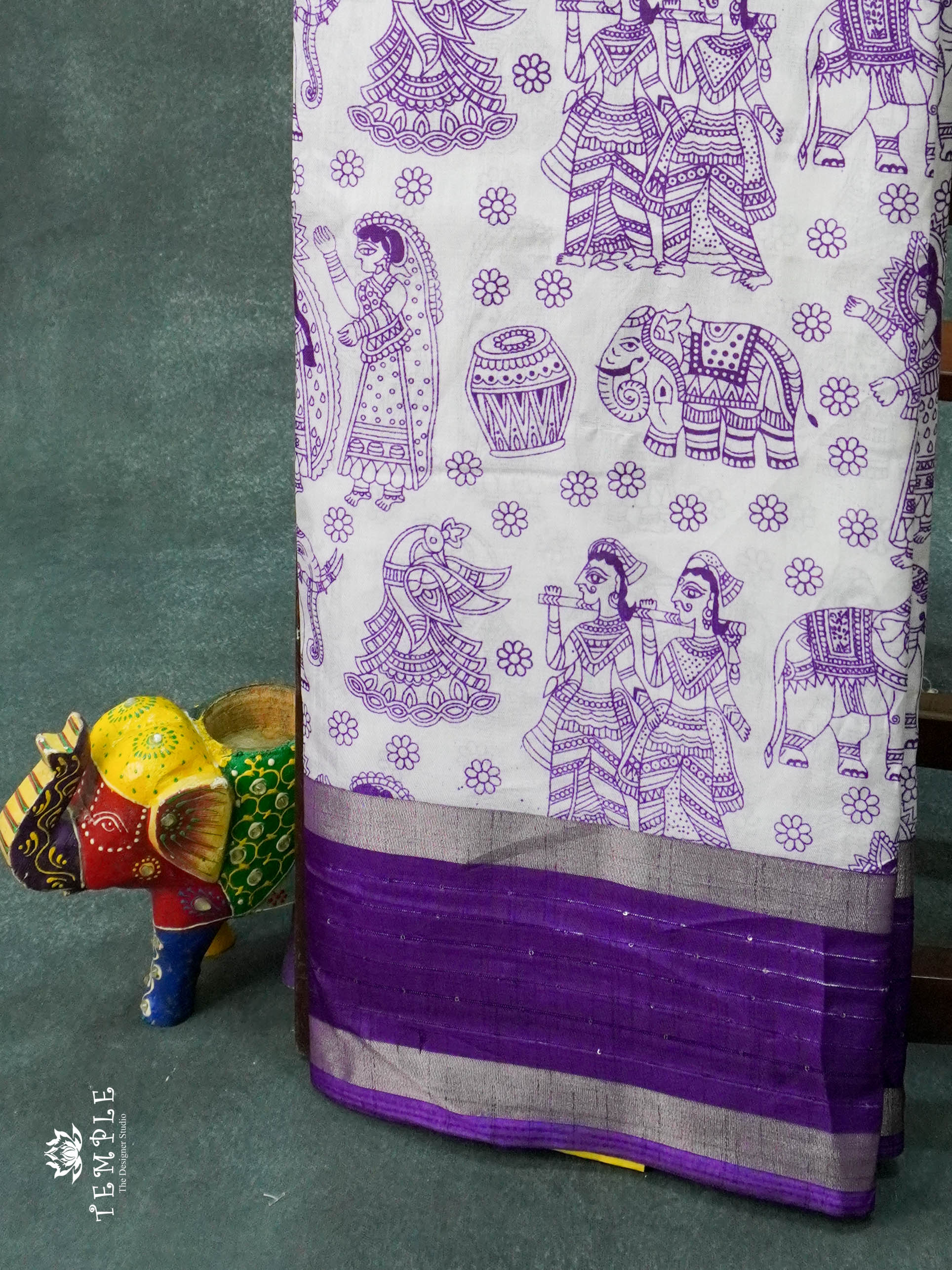 Dola Sequins Saree | TTDS1158 | Onam Collection