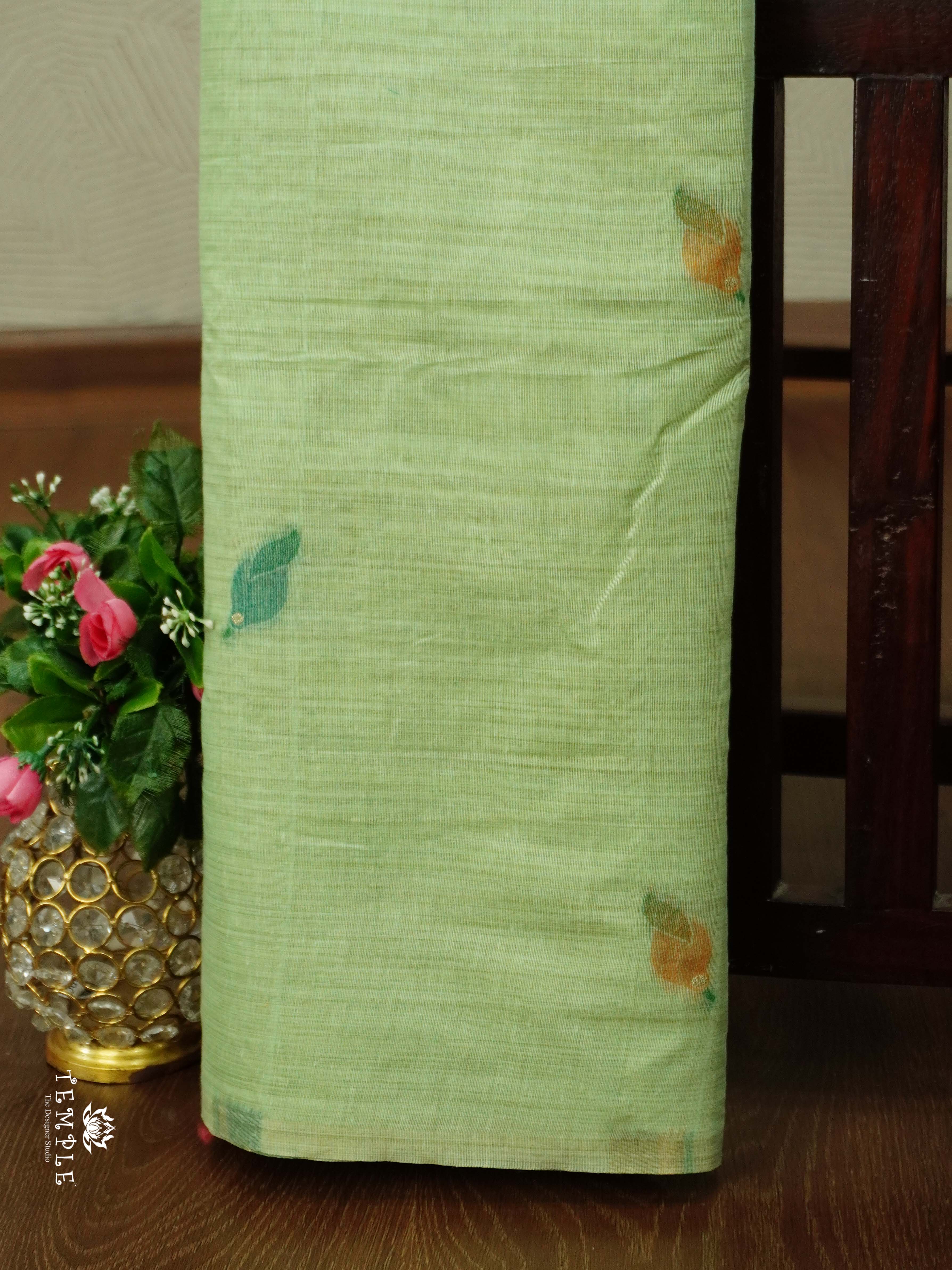 Munga Cotton saree With Floral Pallu | TTDS2550