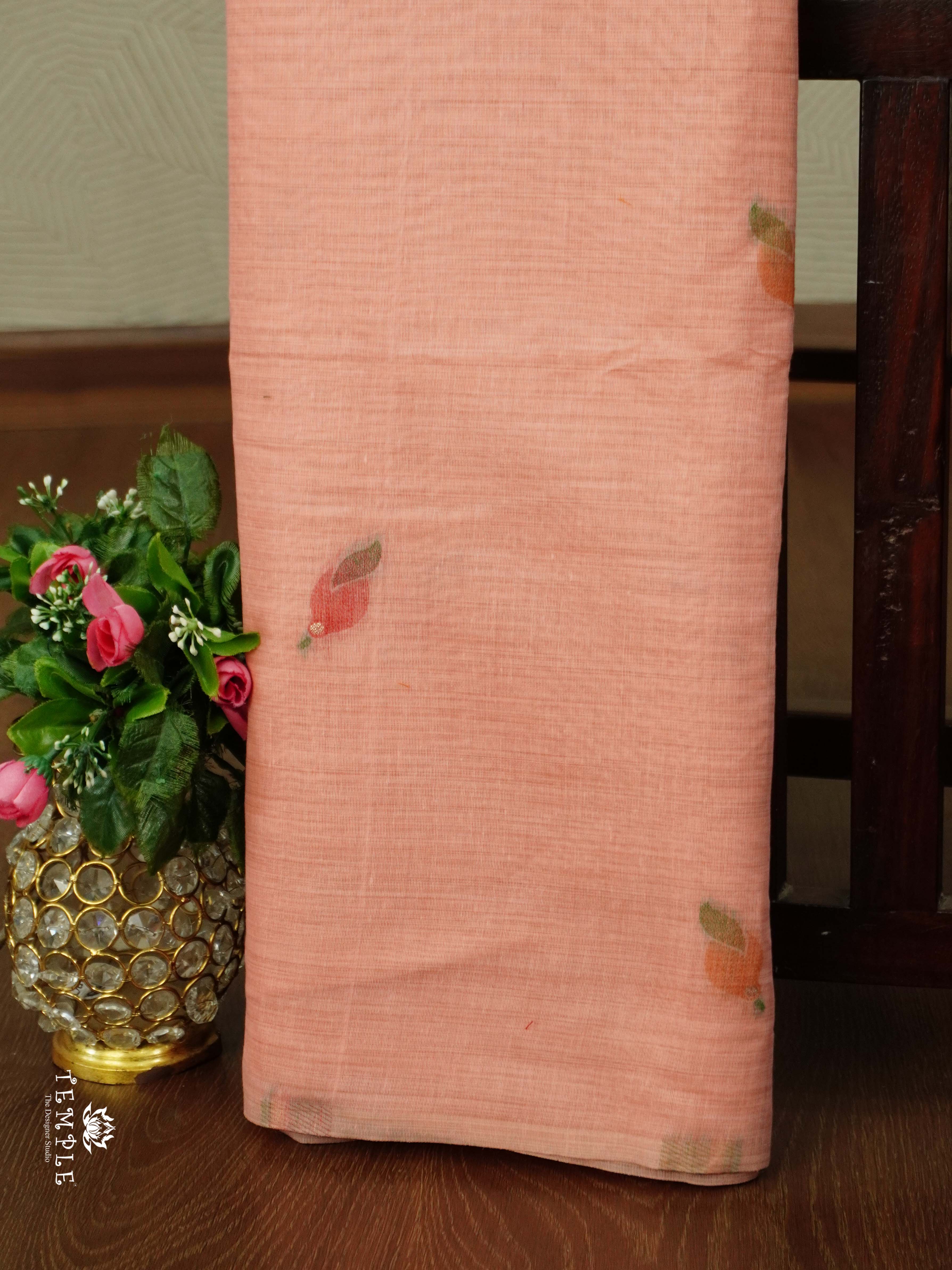 Munga Cotton saree With Floral Pallu | TTDS2550