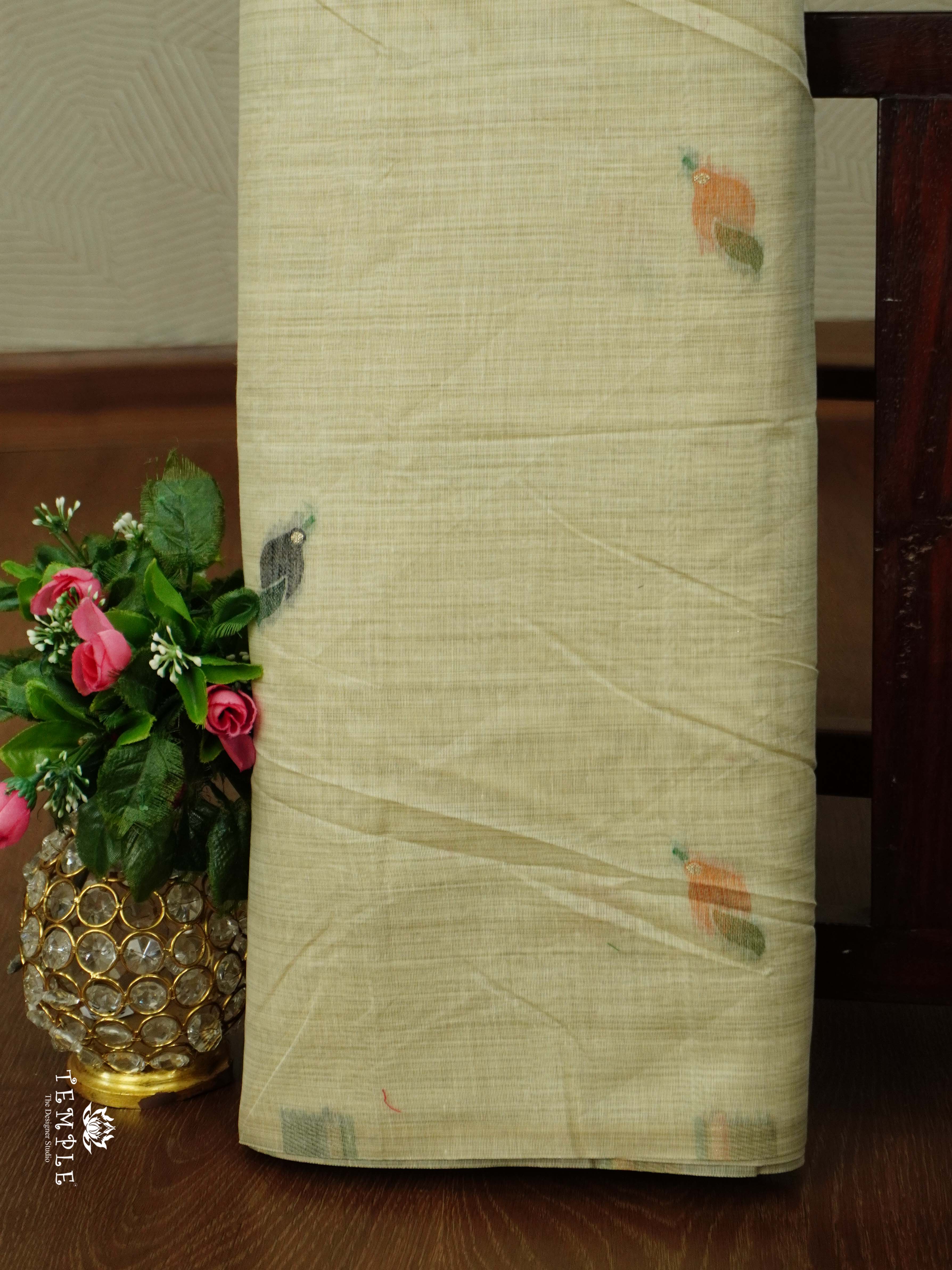 Munga Cotton saree With Floral Pallu | TTDS2550