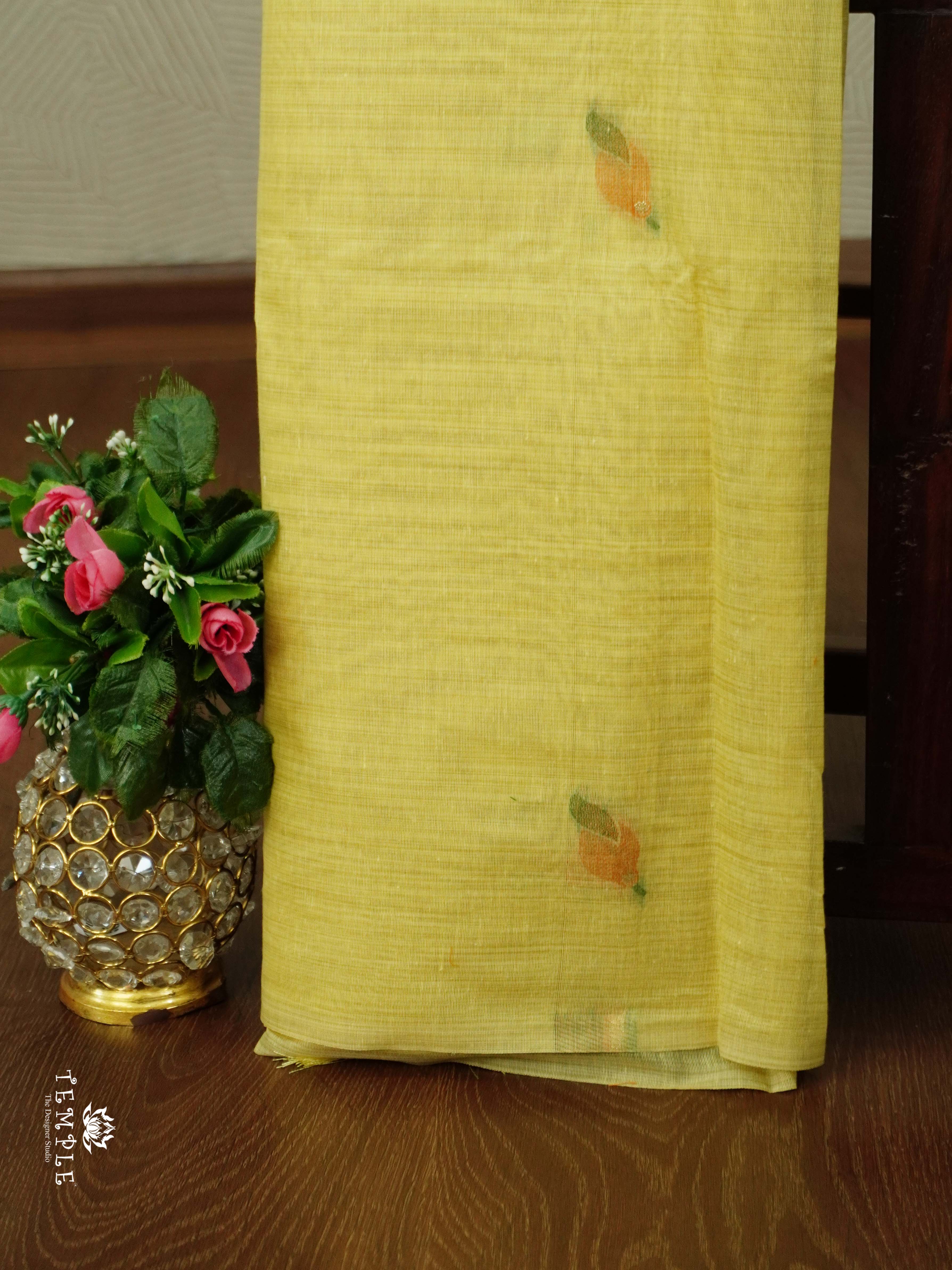 Munga Cotton saree With Floral Pallu | TTDS2550