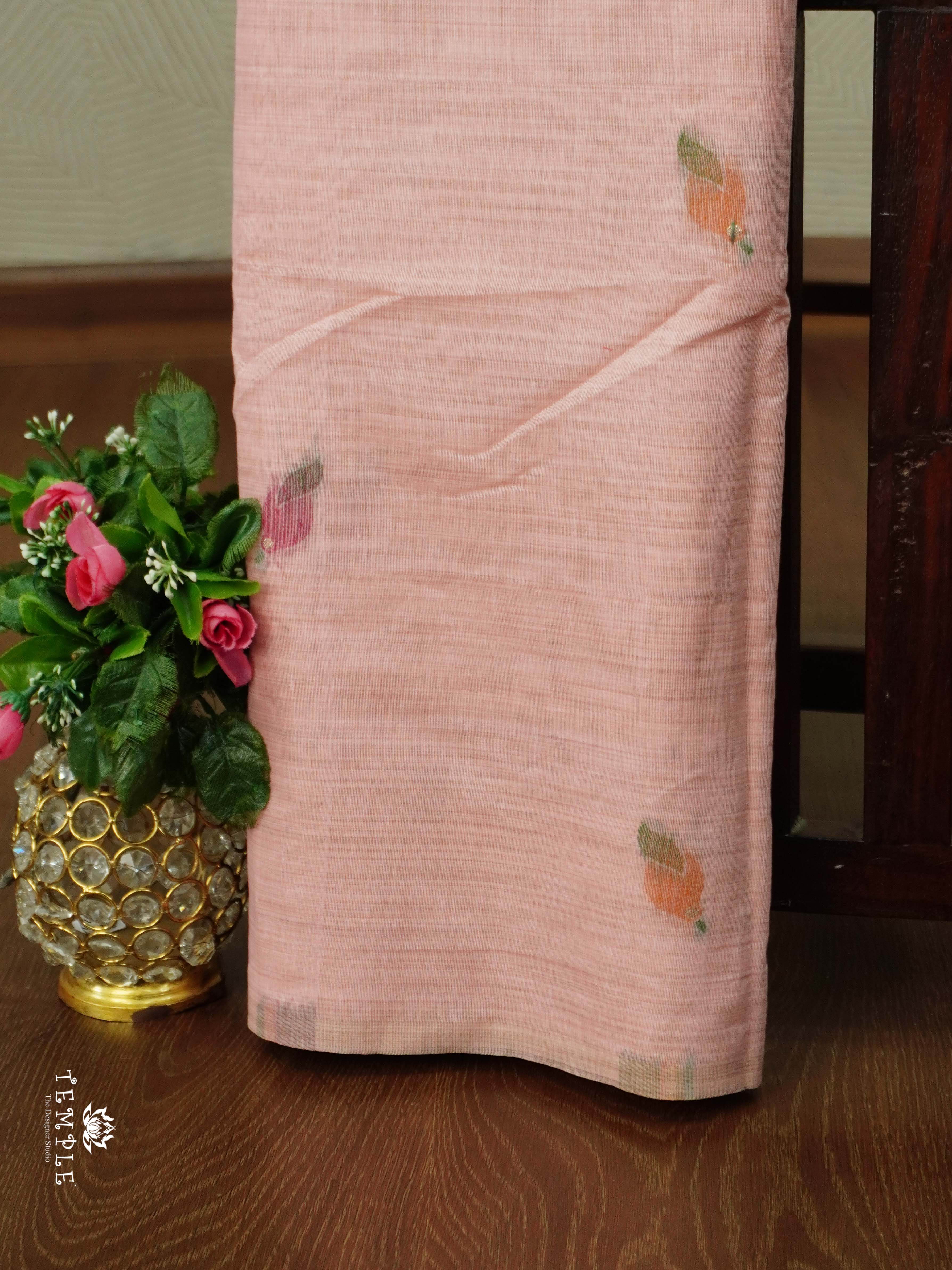 Munga Cotton saree With Floral Pallu | TTDS2550