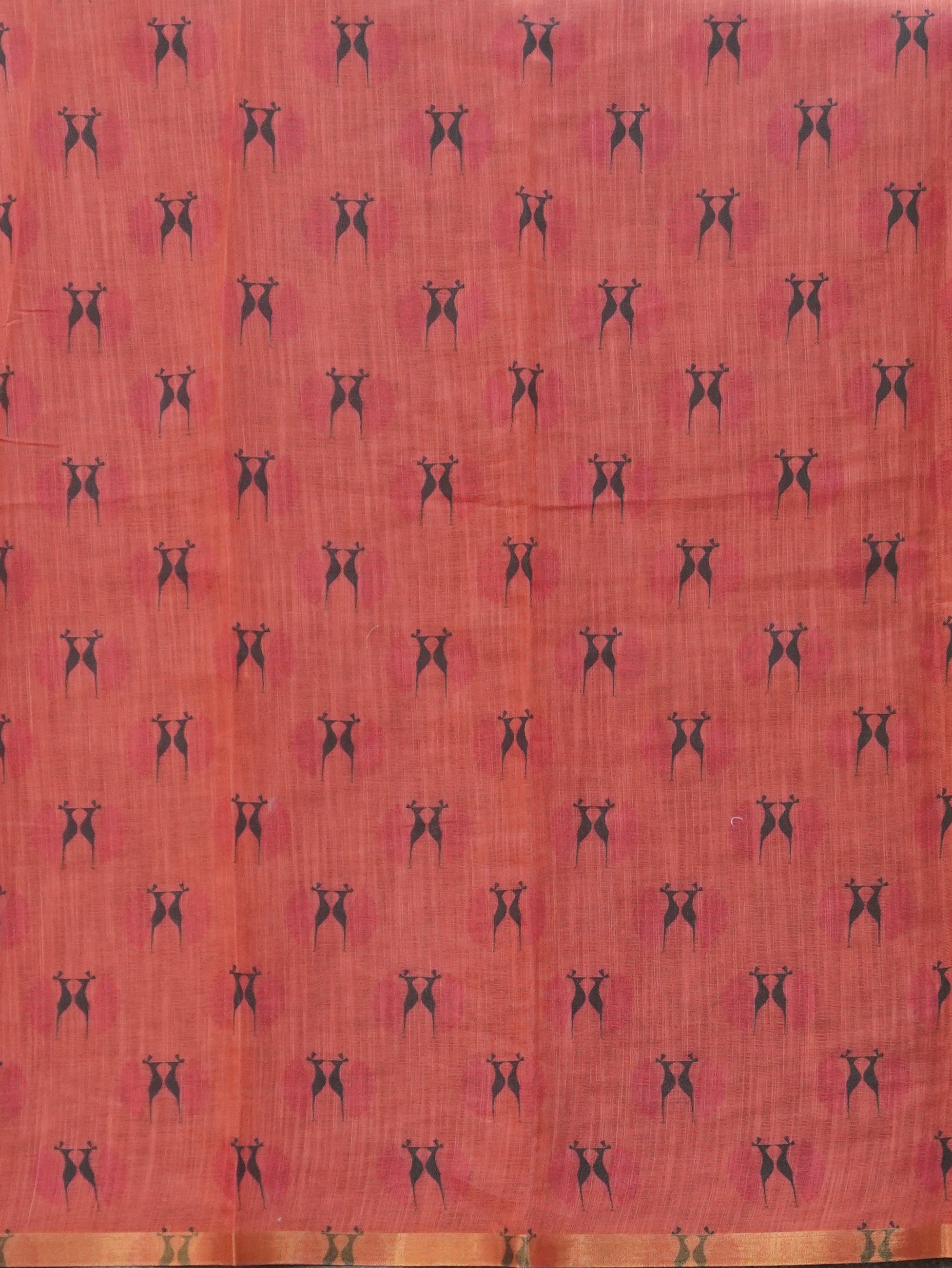 Linen Cotton Saree | TTDS3458