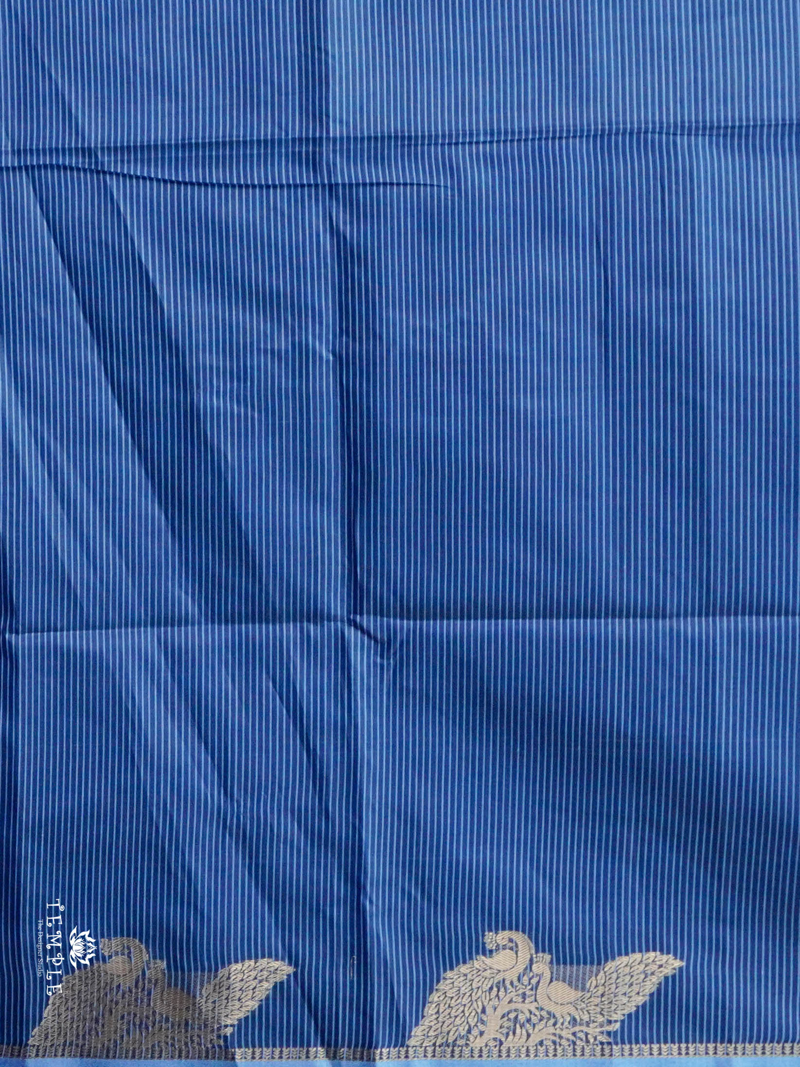 Raw Silk Saree With Peacock Design | TTDS3025