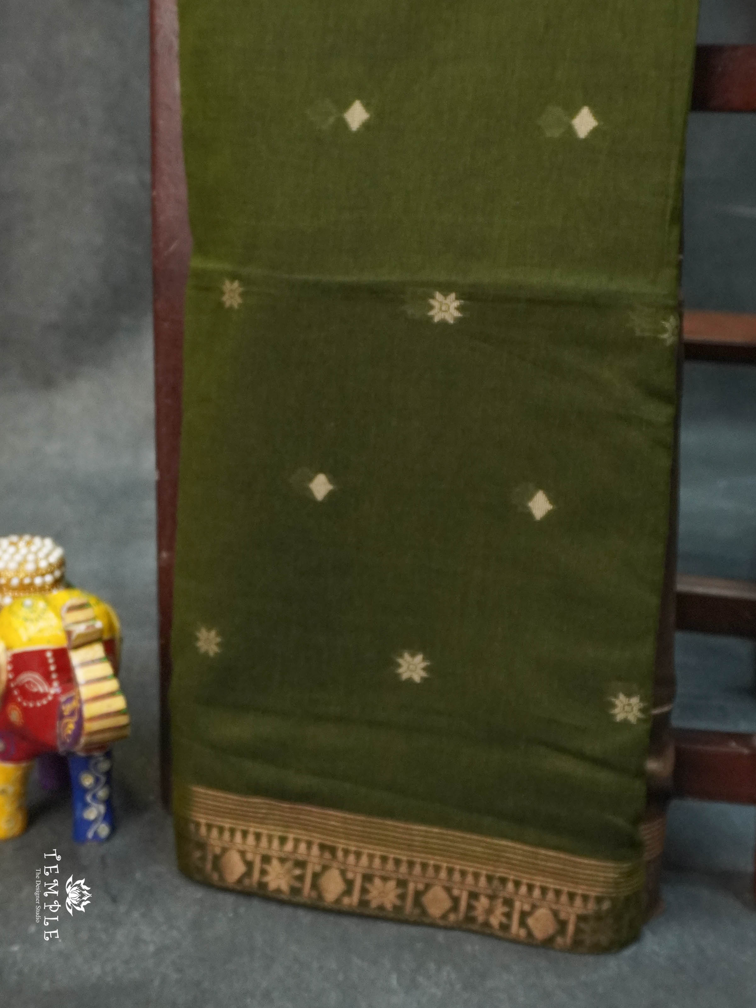 Linen Cotton Saree - Design 2 | TTDS1566 | Pongal Fest