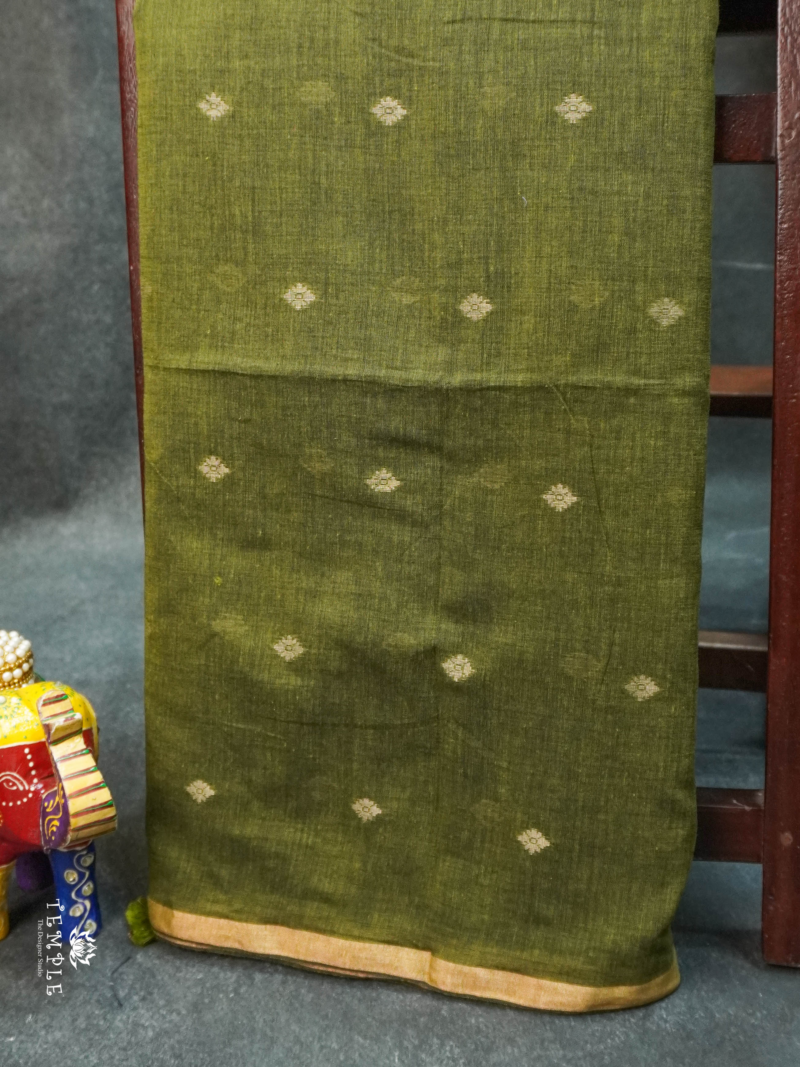 Linen Cotton Saree - Designe 1 | TTDS1565 | Pongal Fest