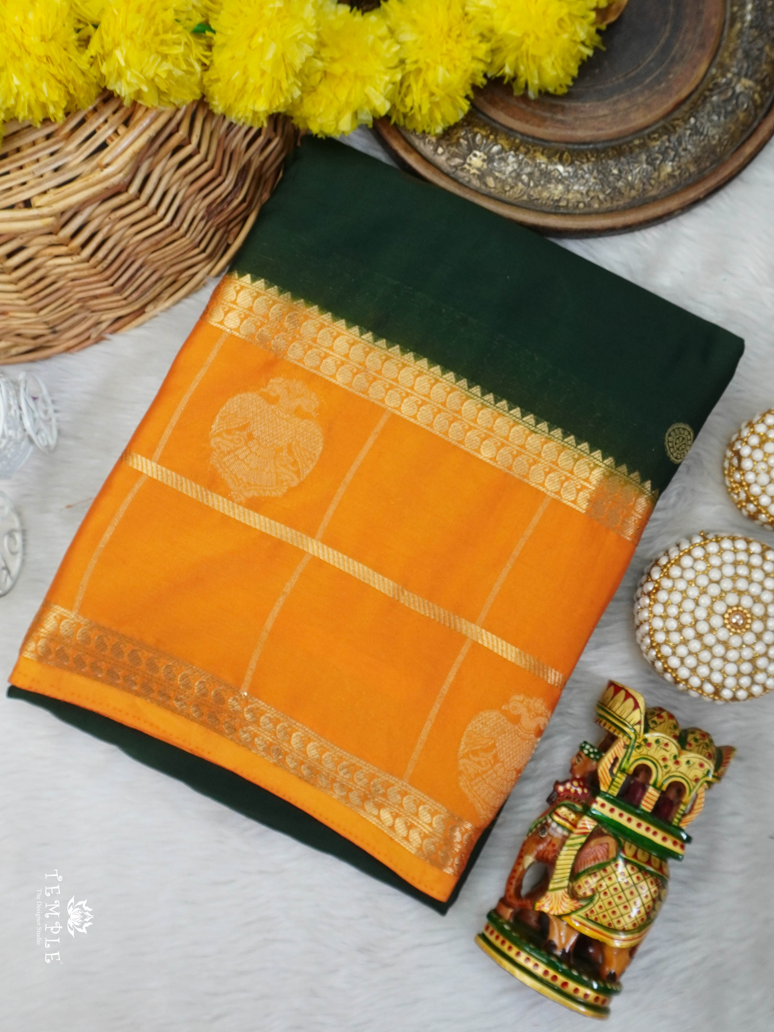 Semi Mysore Silk Saree | TTDS3027