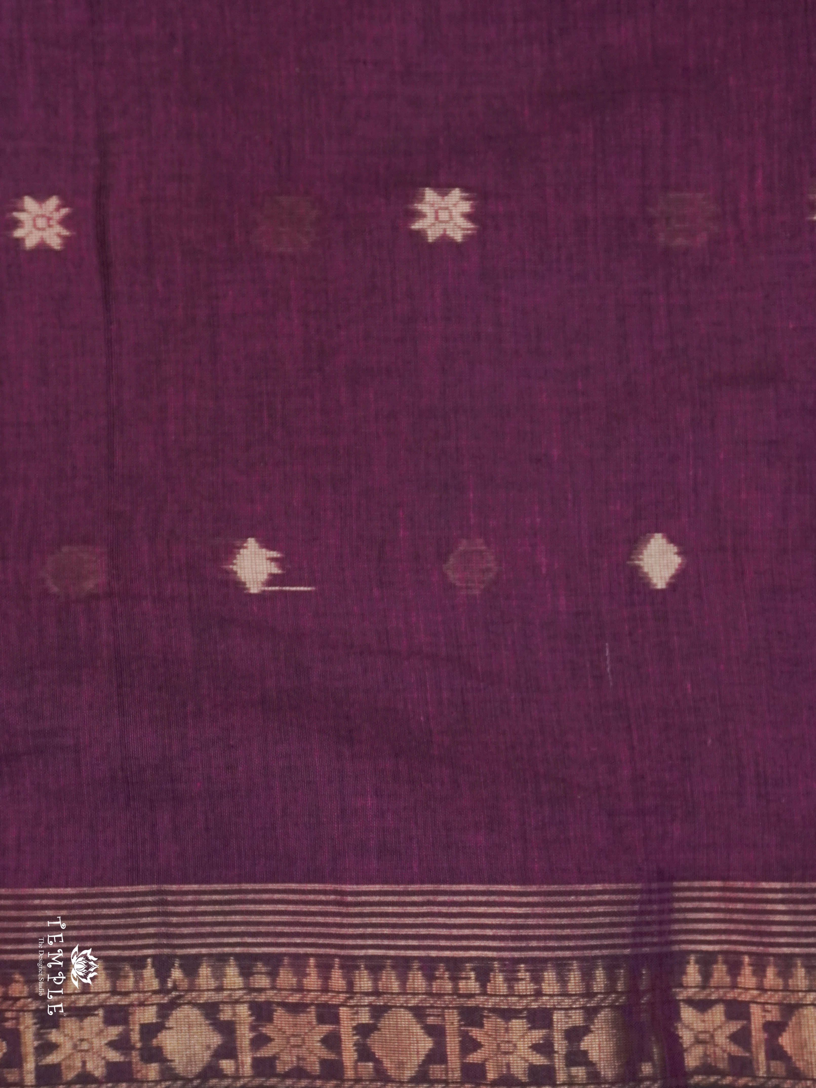 Linen Cotton Saree - Design 2 | TTDS1566 | Pongal Fest