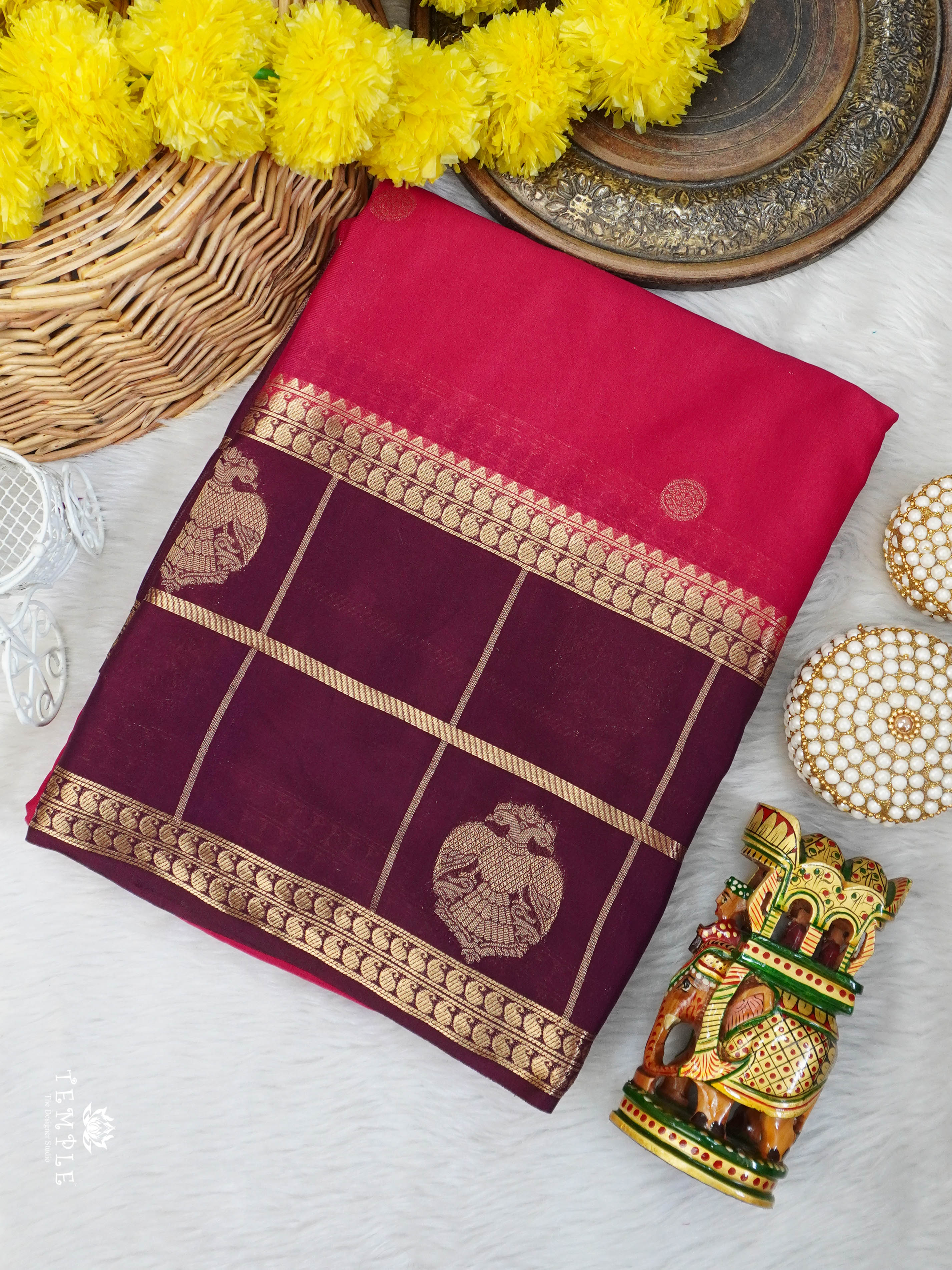 Semi Mysore Silk Saree | TTDS3027