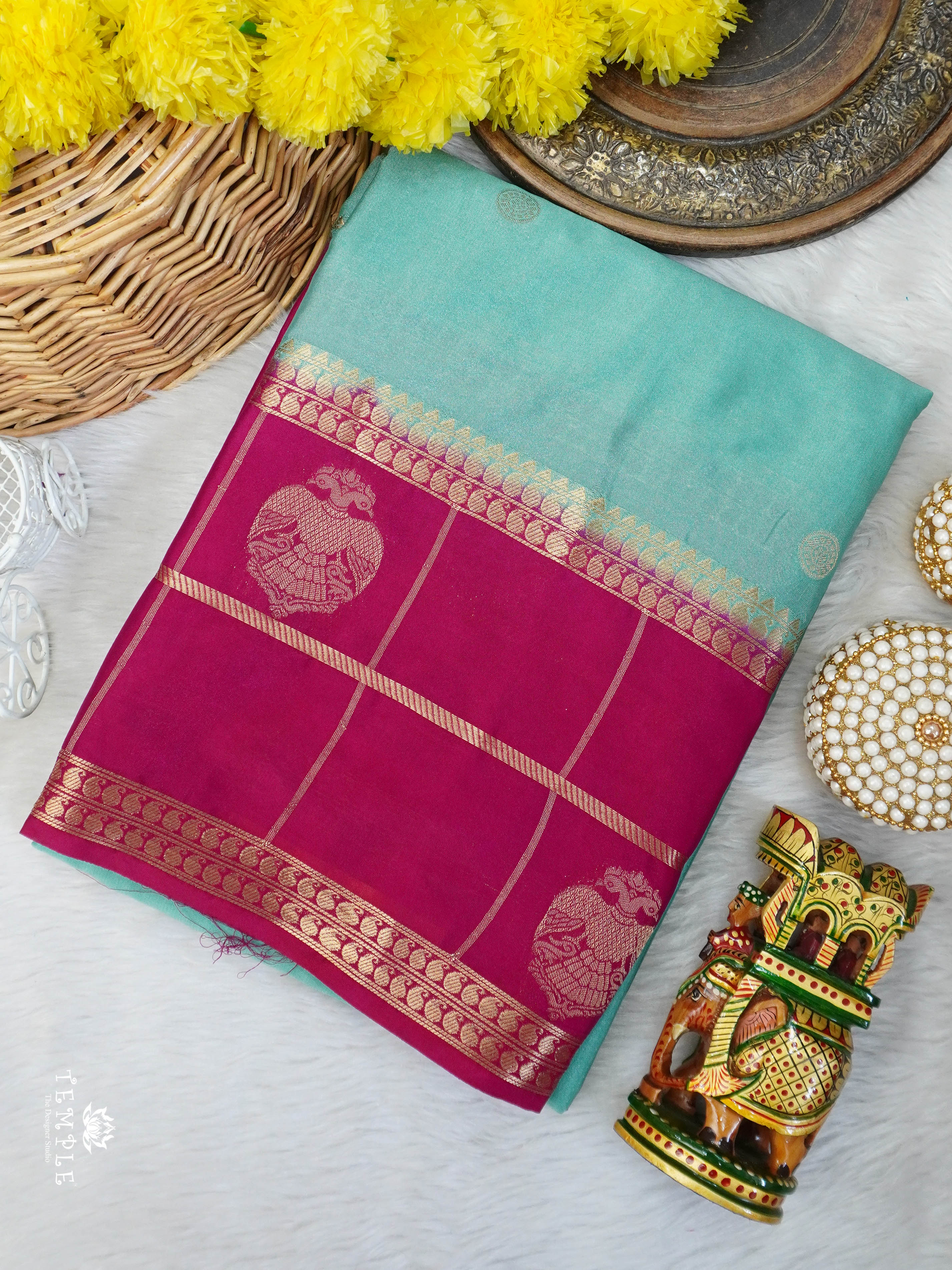 Semi Mysore Silk Saree | TTDS3027