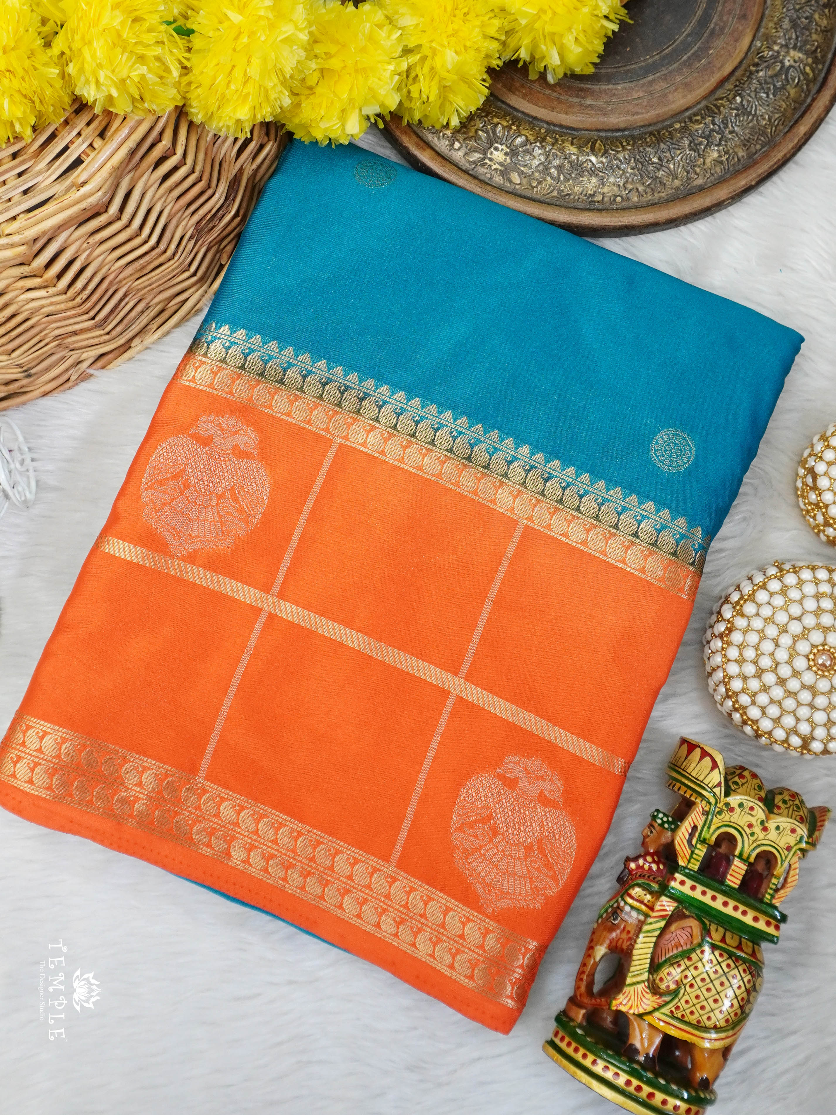 Semi Mysore Silk Saree | TTDS3027