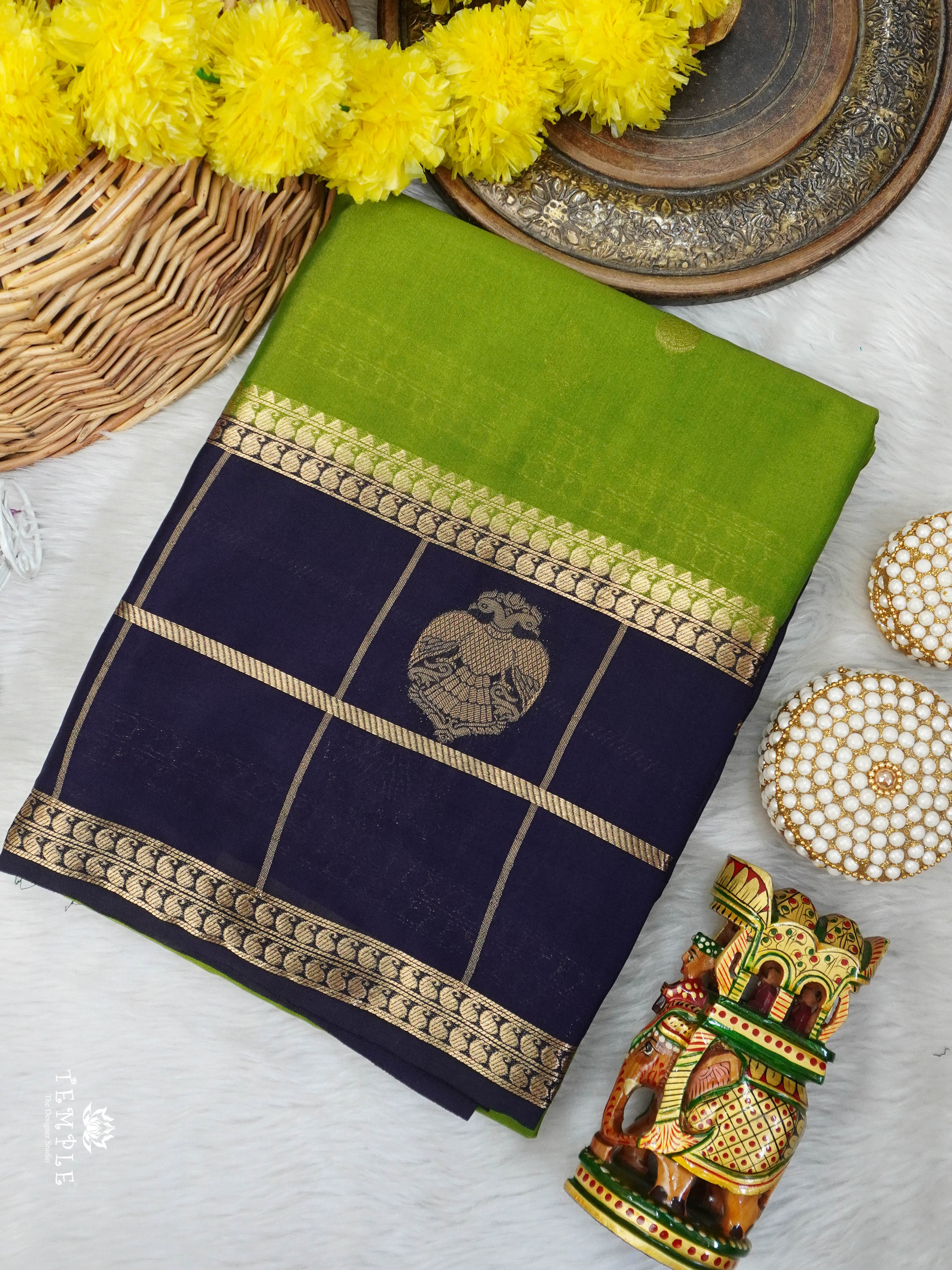 Semi Mysore Silk Saree | TTDS3027