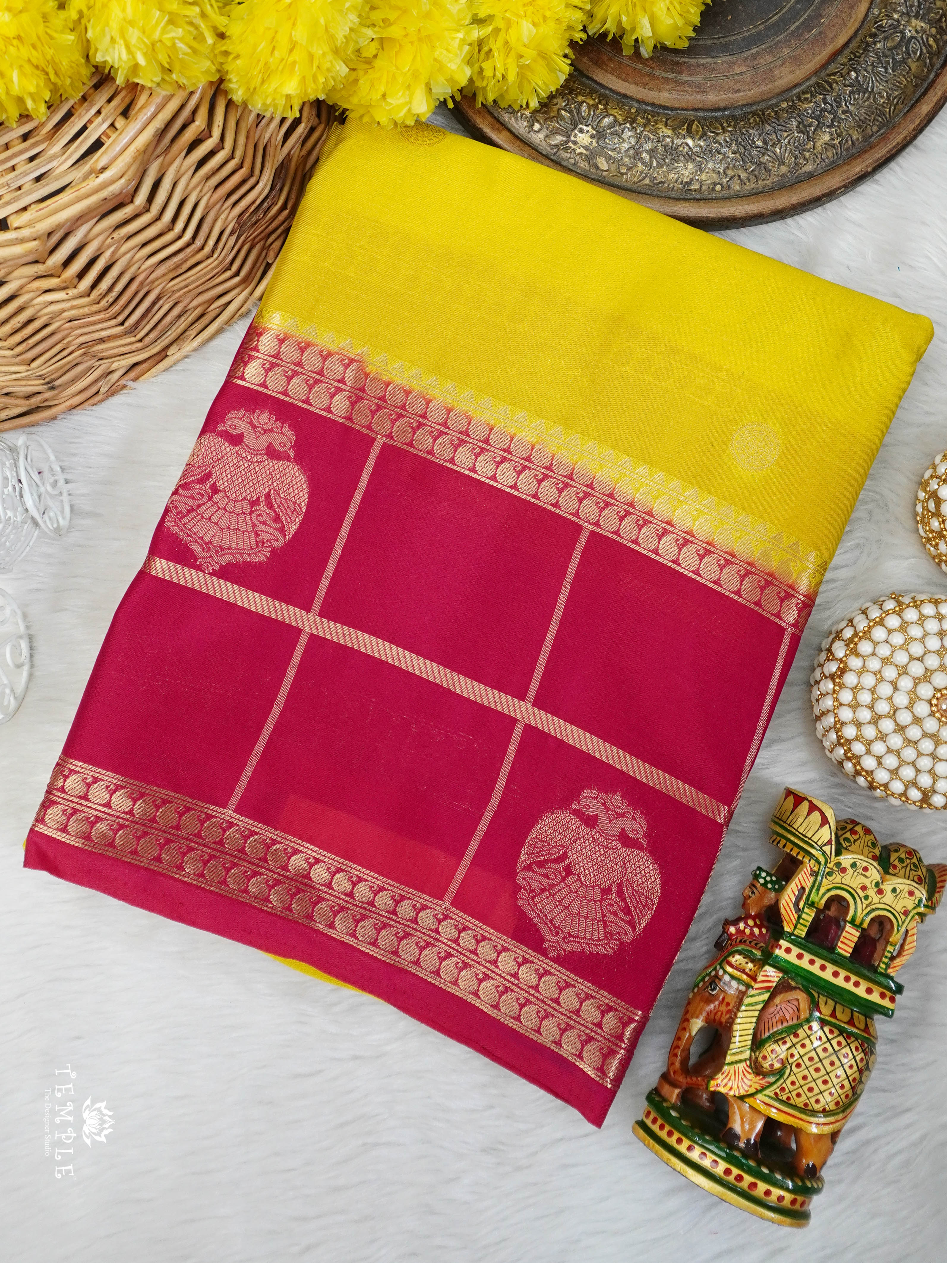 Semi Mysore Silk Saree | TTDS3027