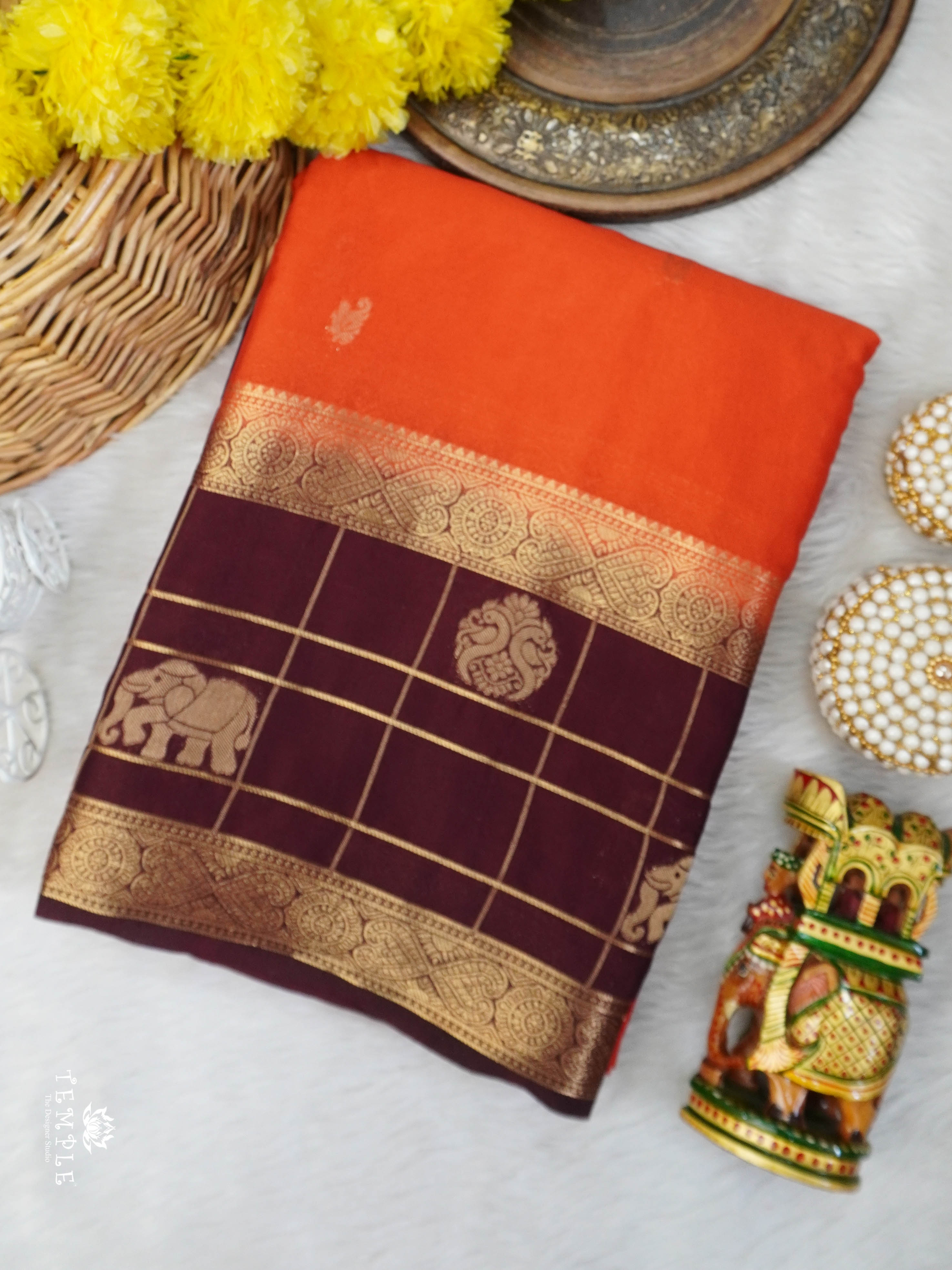 Semi Mysore Silk Saree | TTDS3031