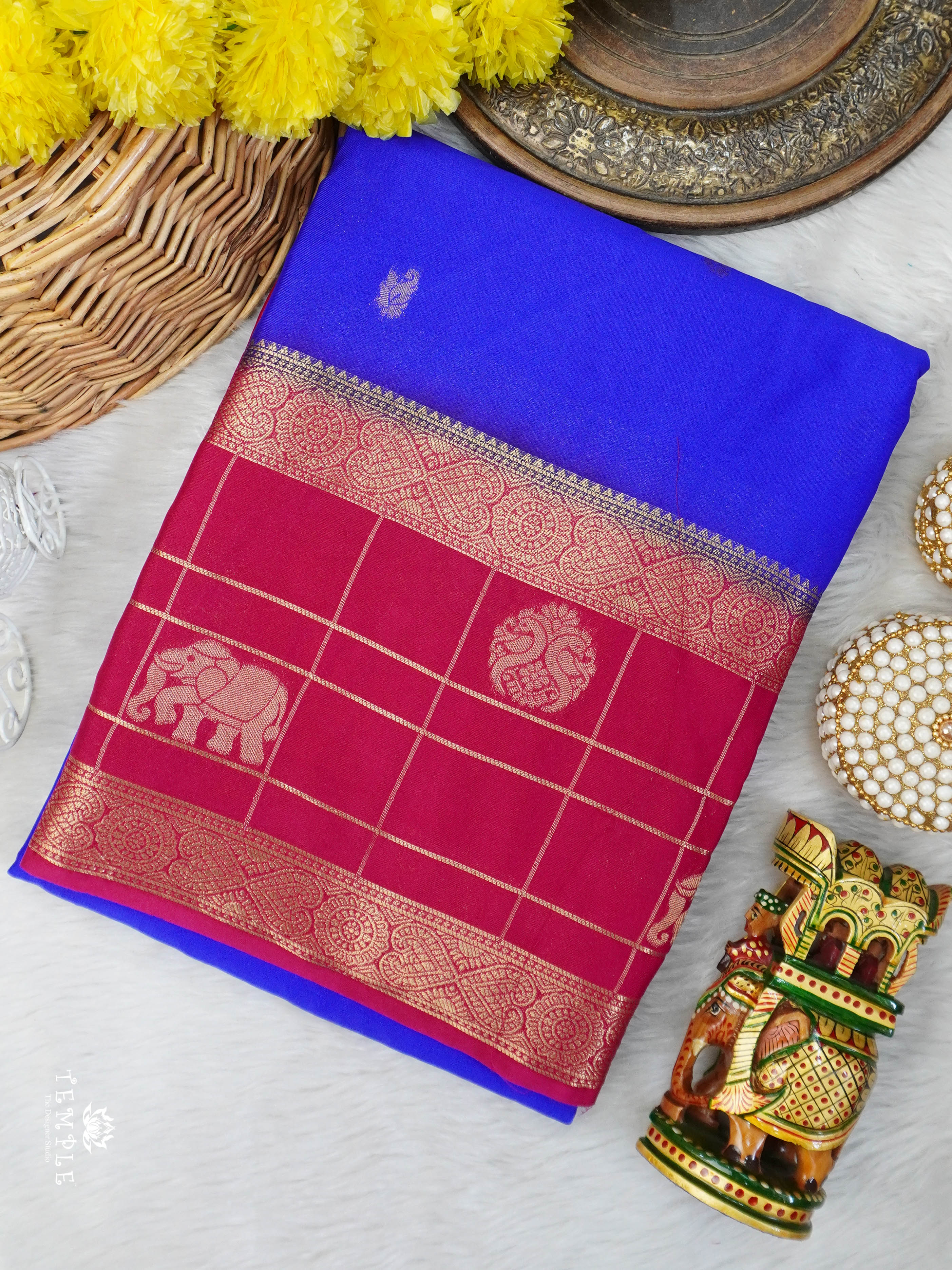 Semi Mysore Silk Saree | TTDS3031