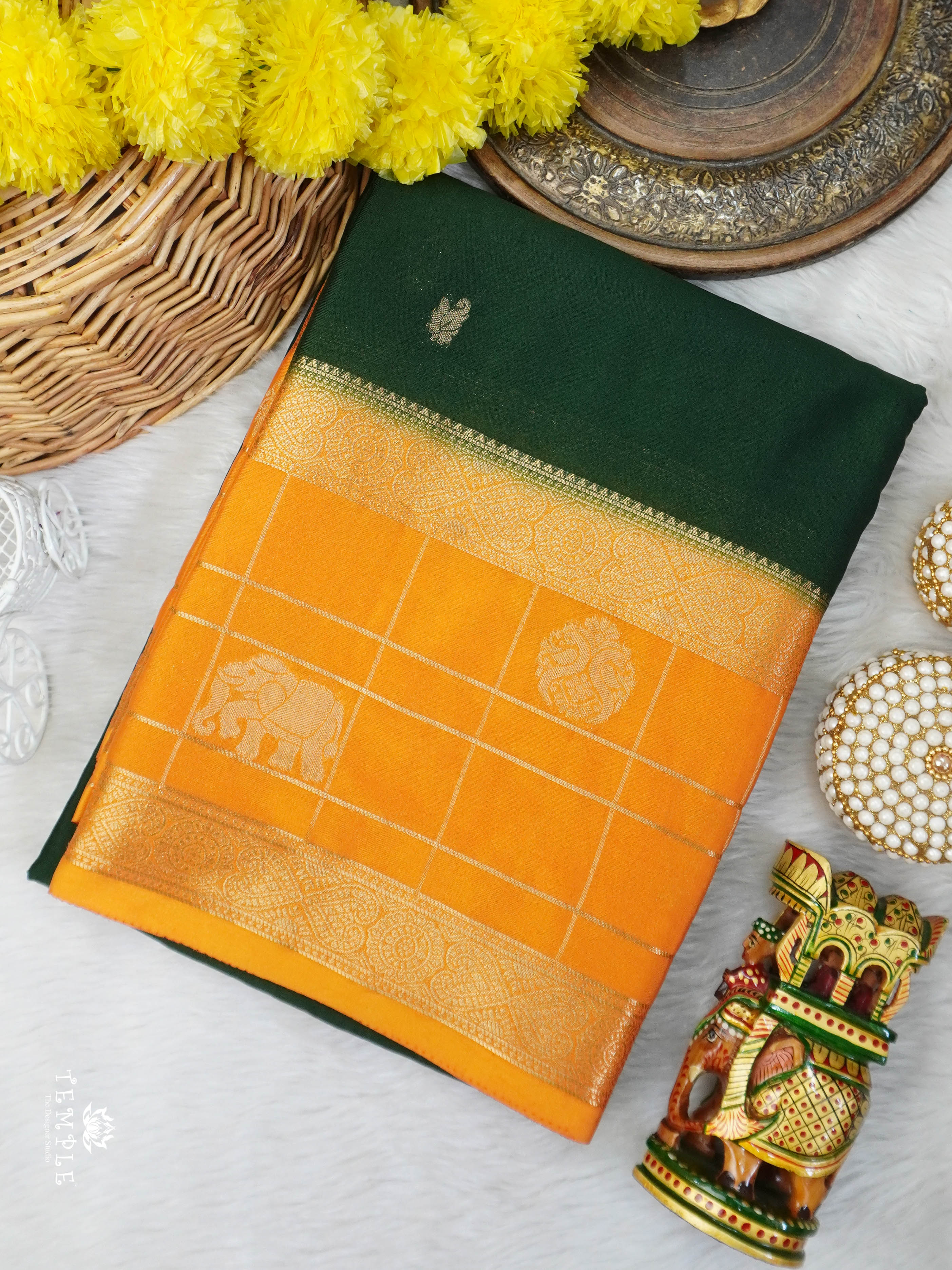 Semi Mysore Silk Saree | TTDS3031