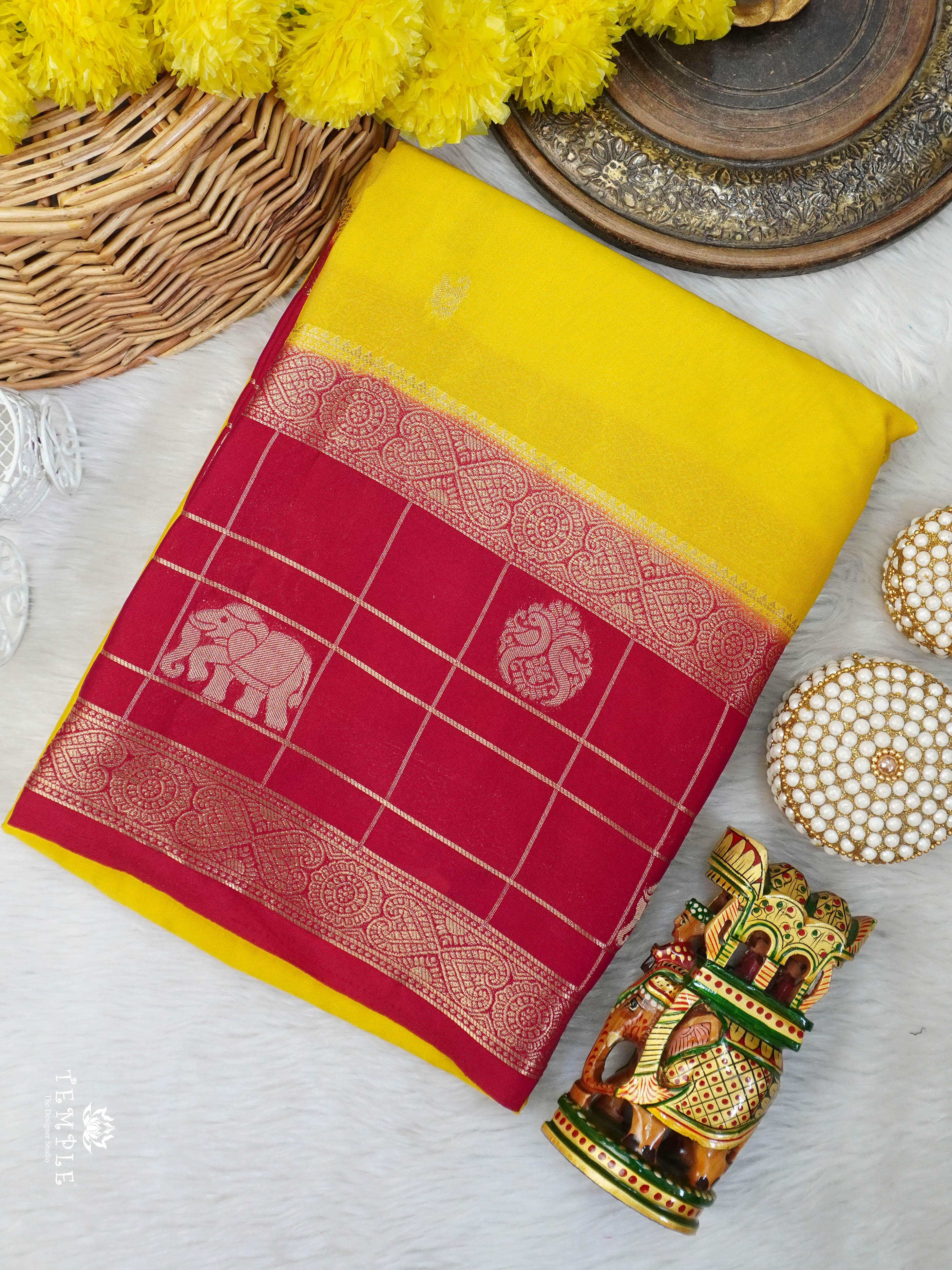 Semi Mysore Silk Saree | TTDS3031