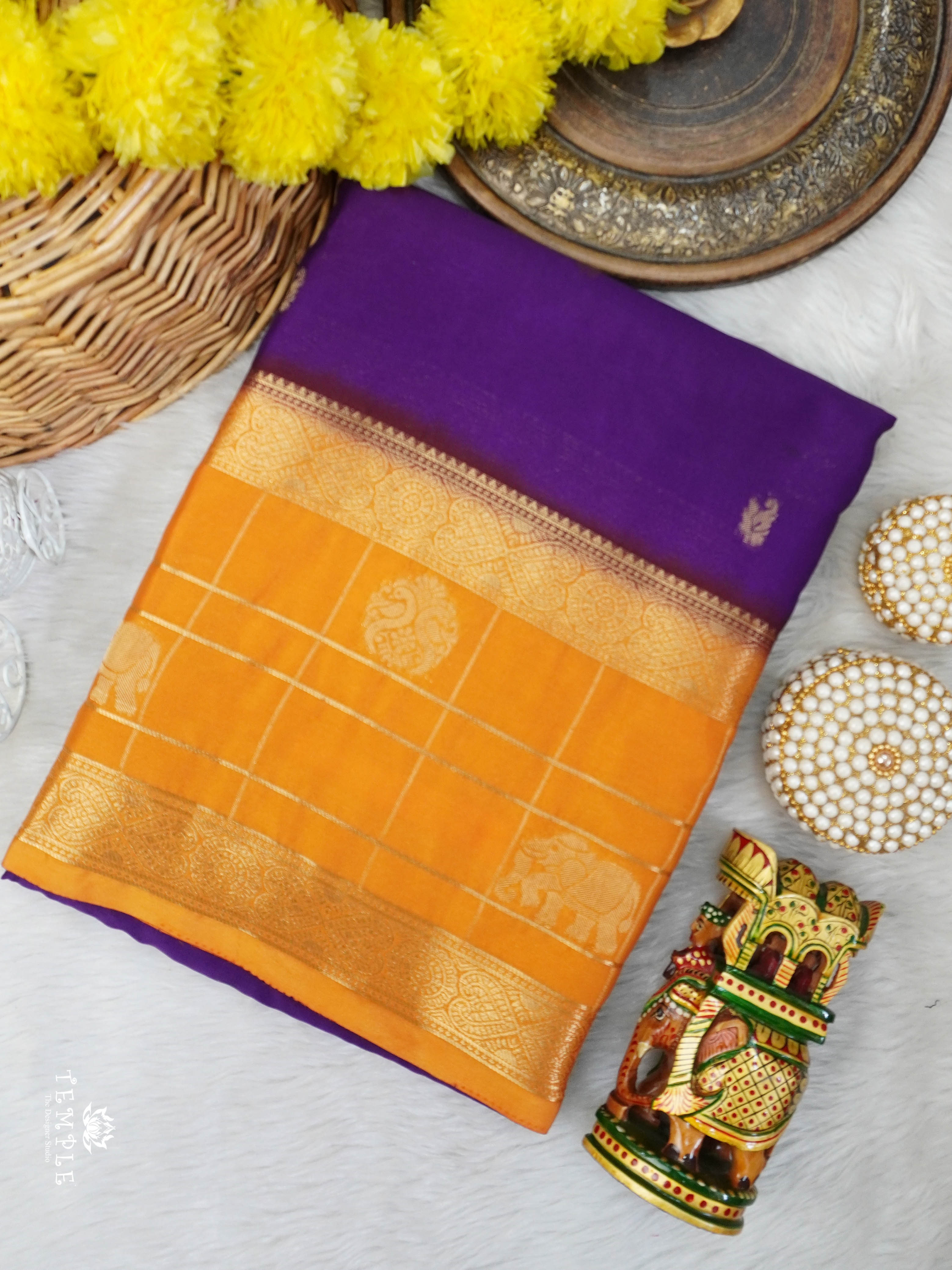 Semi Mysore Silk Saree | TTDS3031