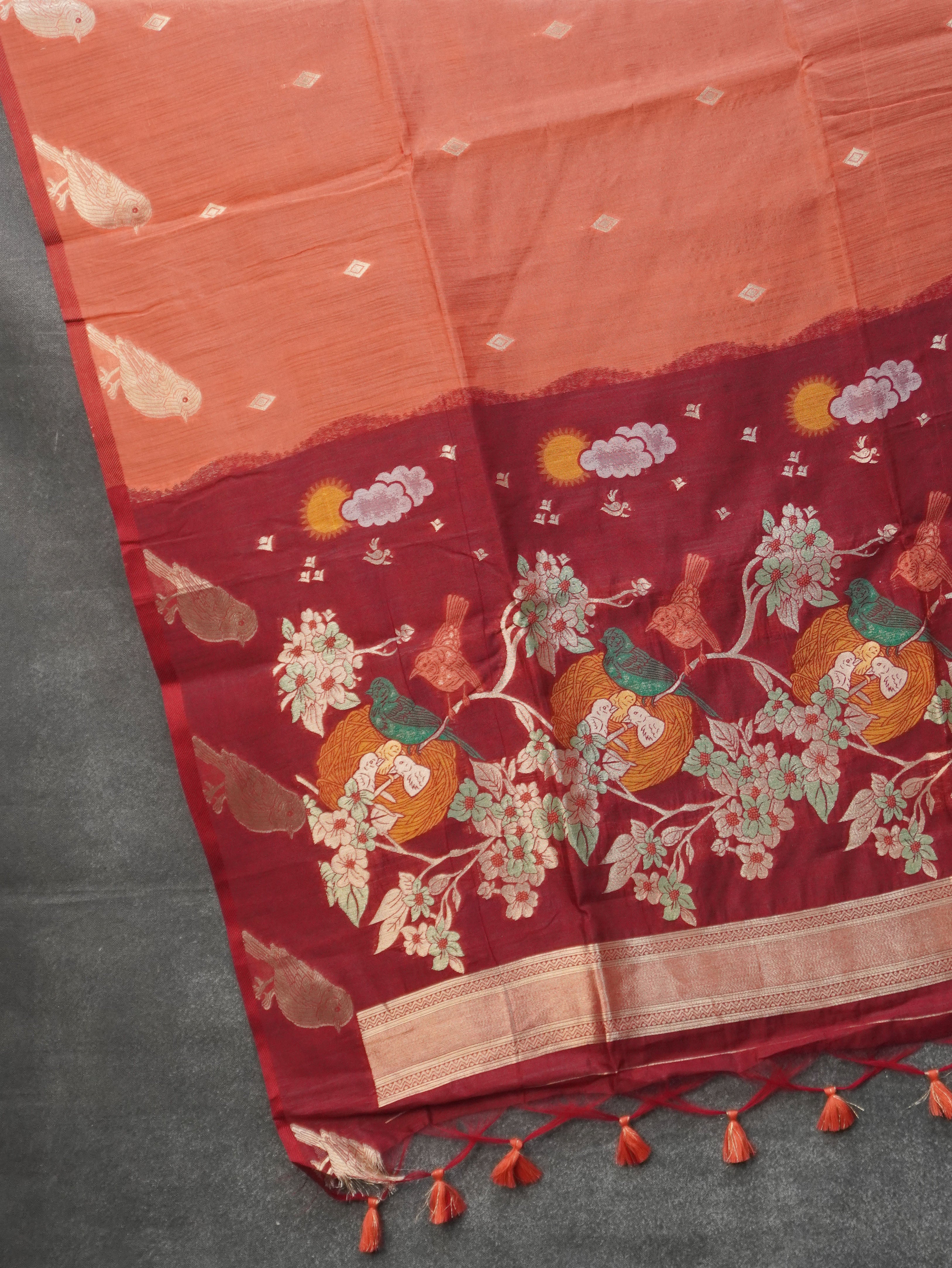 Raw Silk Saree | TTDS3460