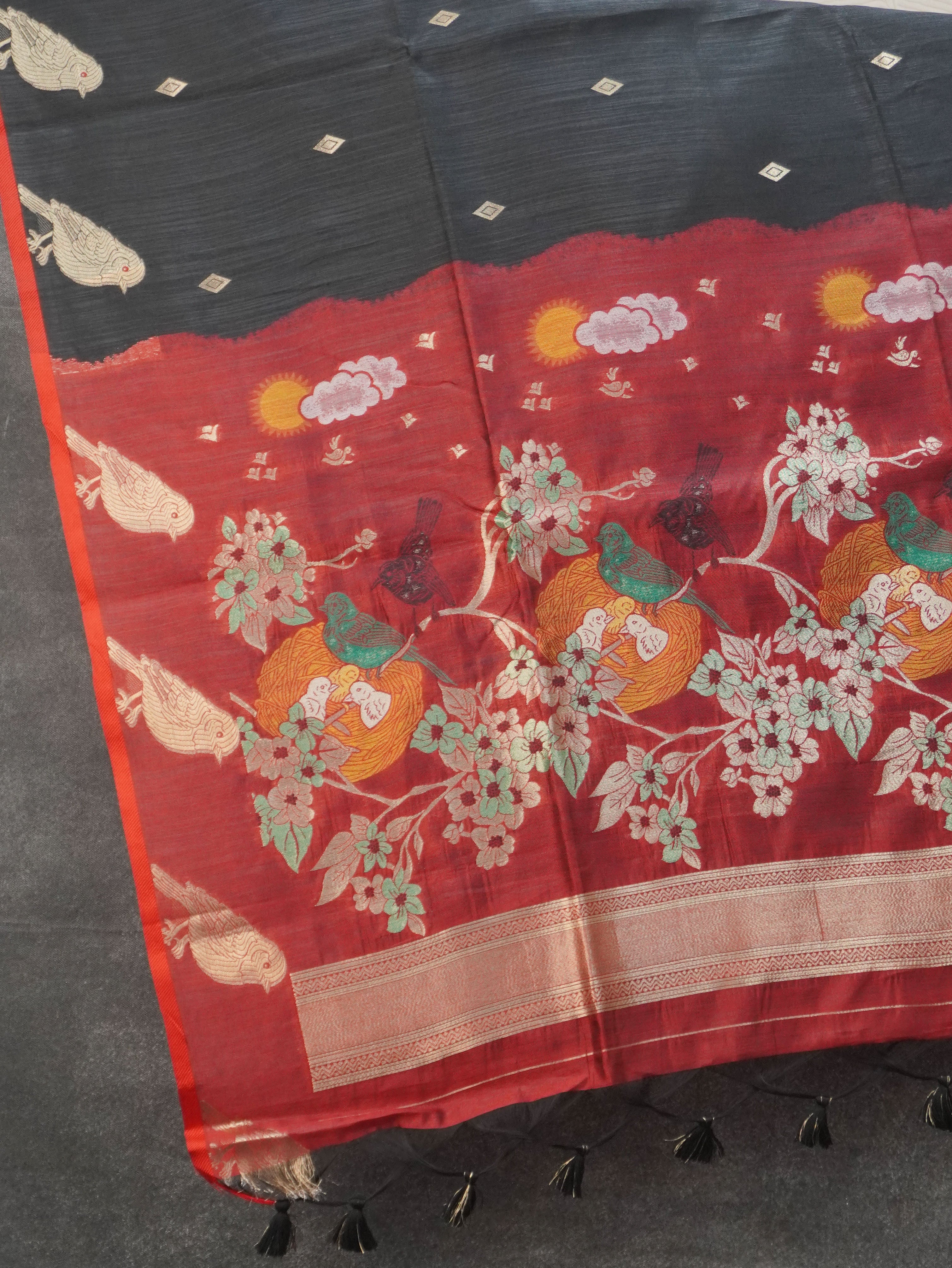 Raw Silk Saree | TTDS3460
