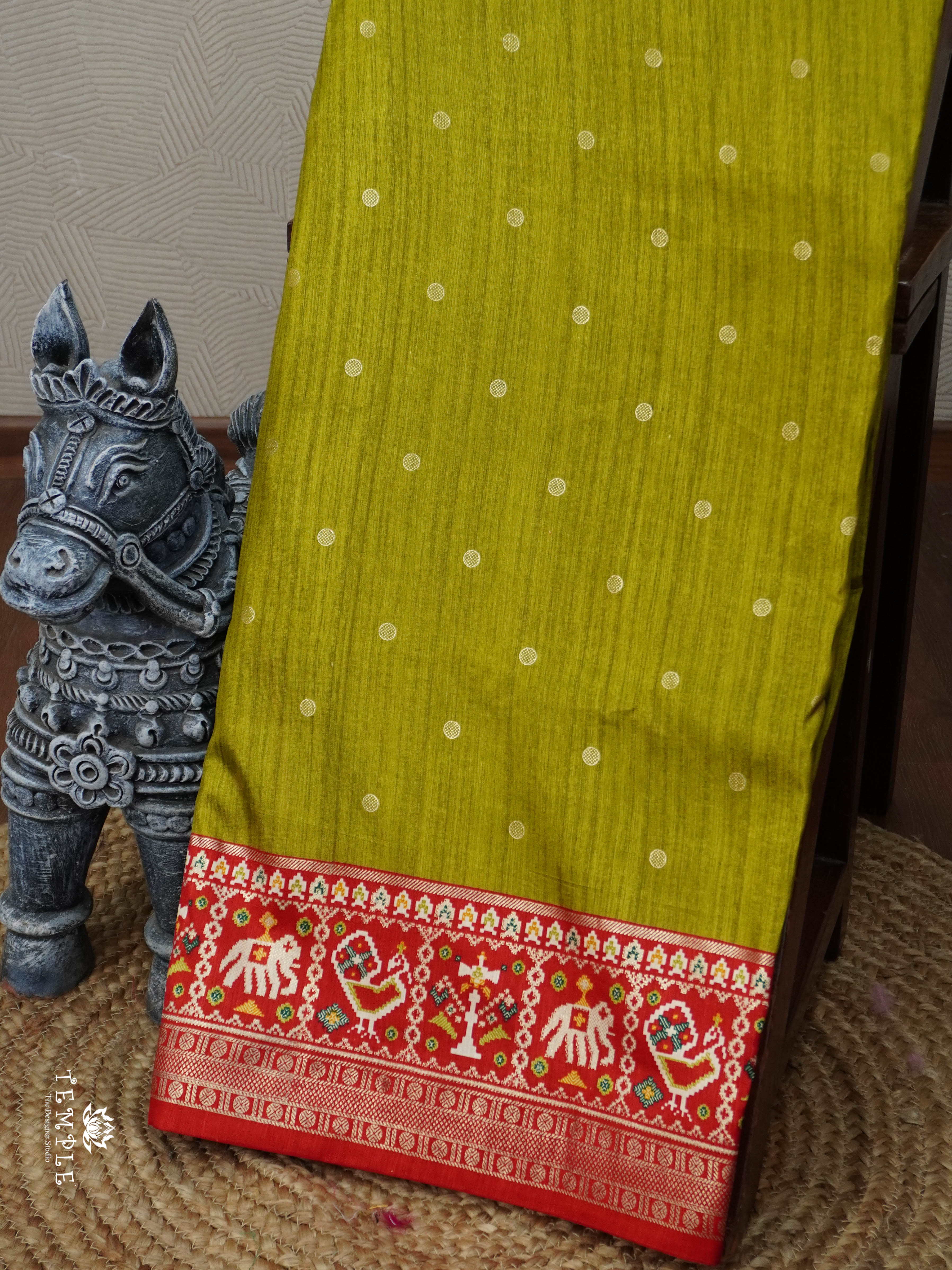 Semi Silk Saree With Patola Print | TTDS3032