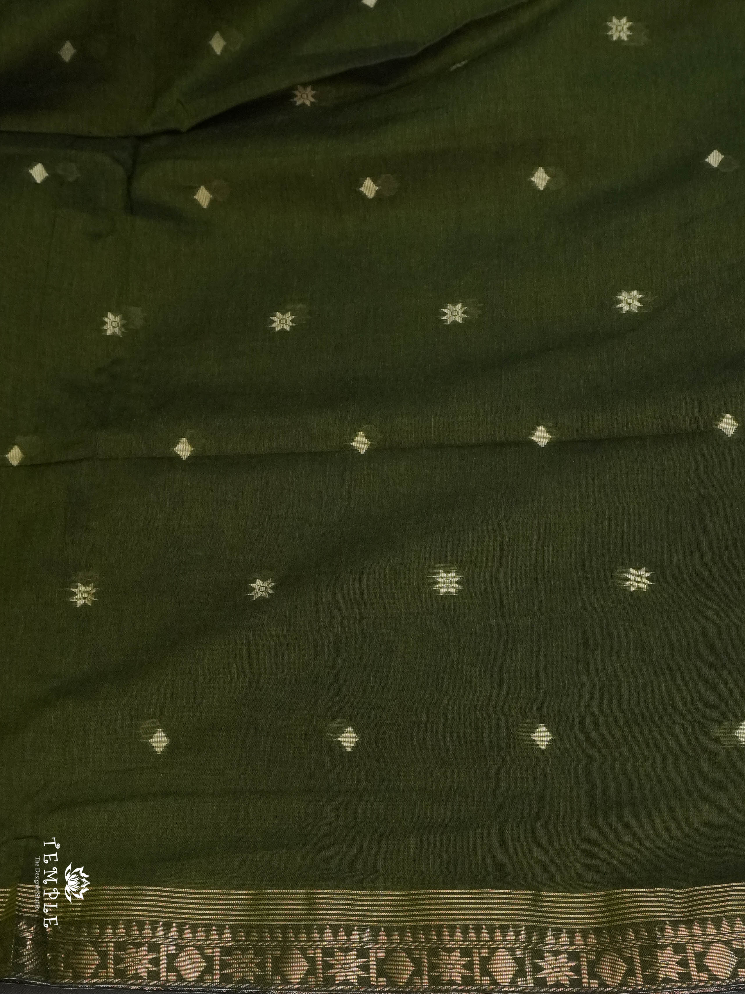 Linen Cotton Saree - Design 2 | TTDS1566 | Pongal Fest