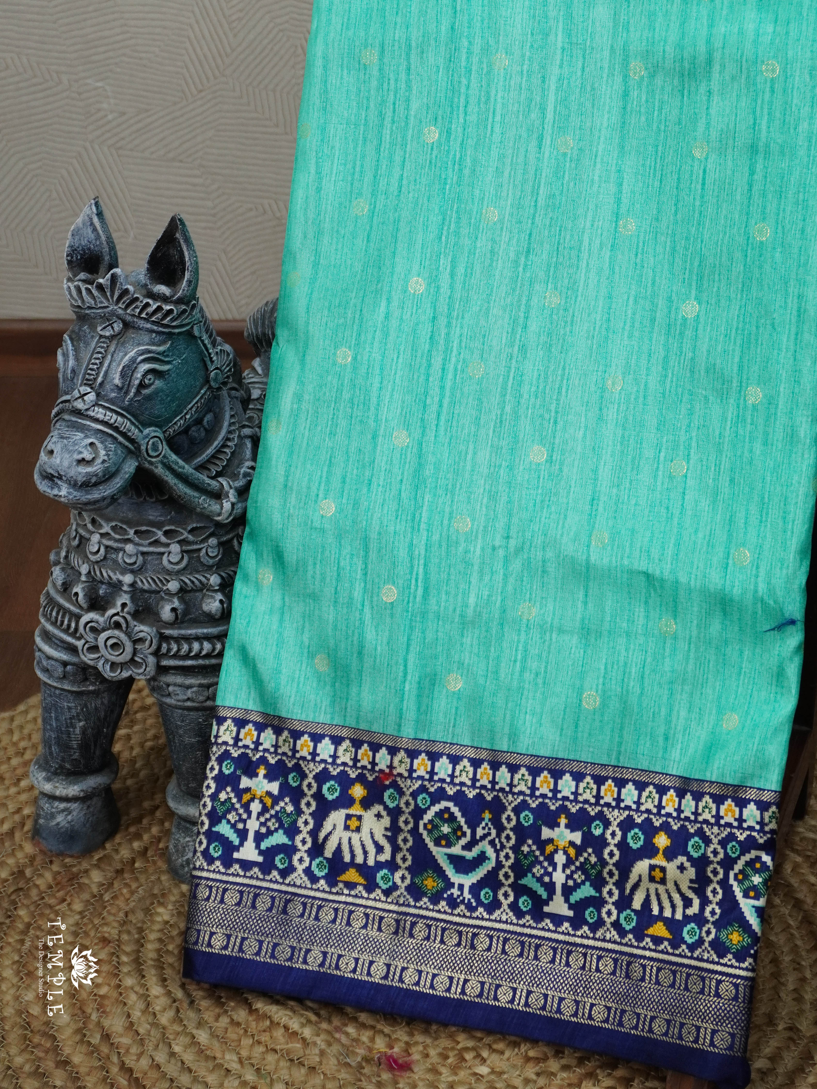 Semi Silk Saree With Patola Print | TTDS3032