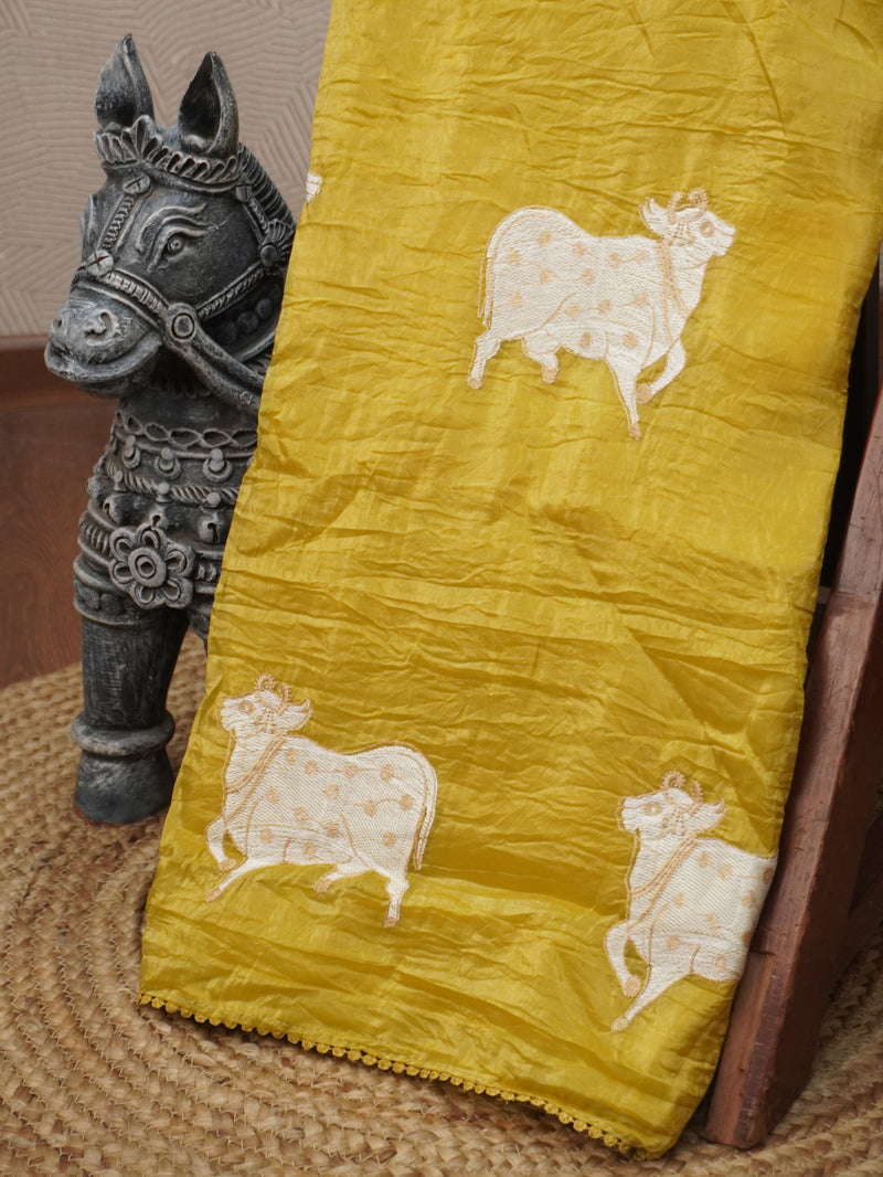 Crushed Organza Saree | TTDS3475