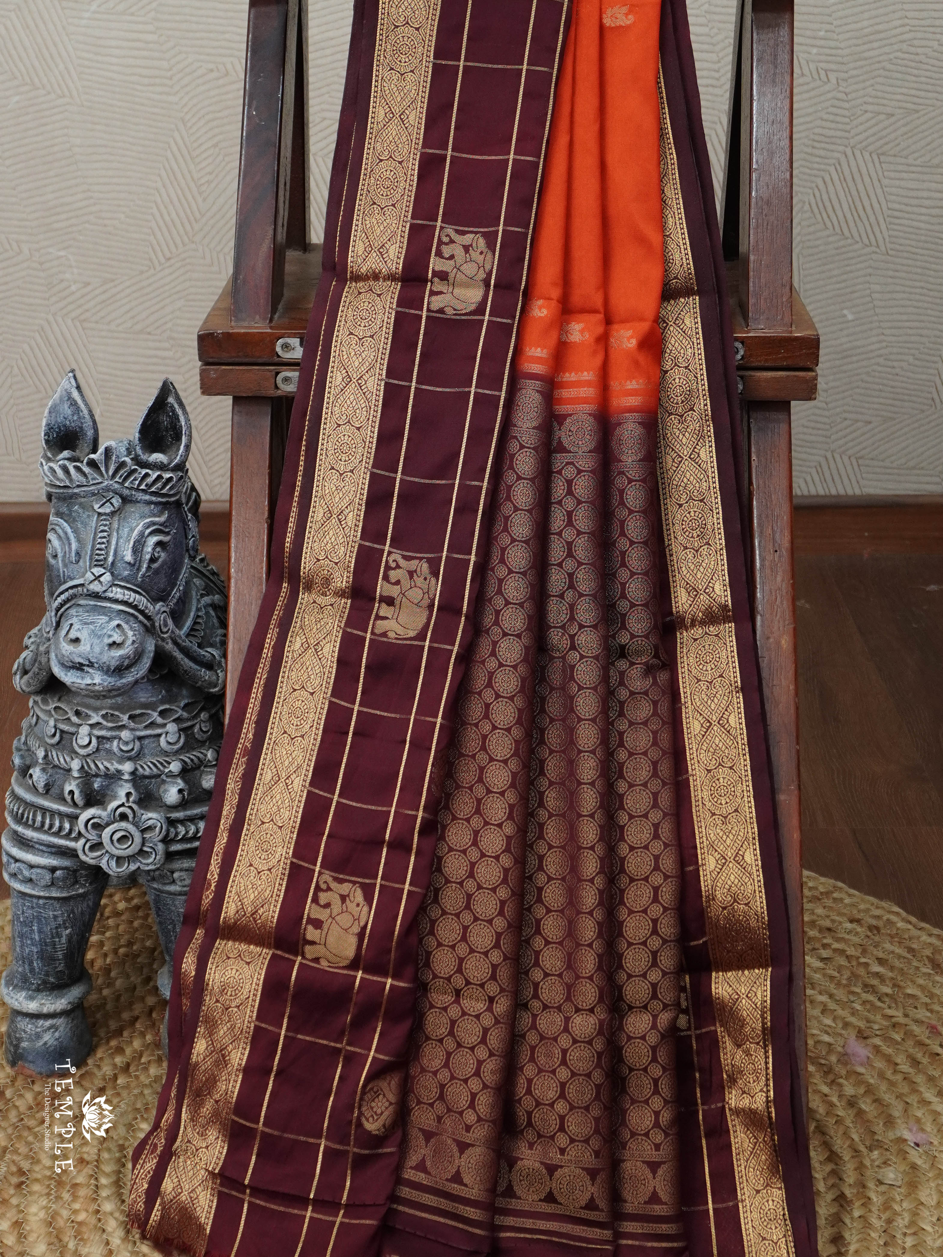 Semi Mysore Silk Saree | TTDS3031