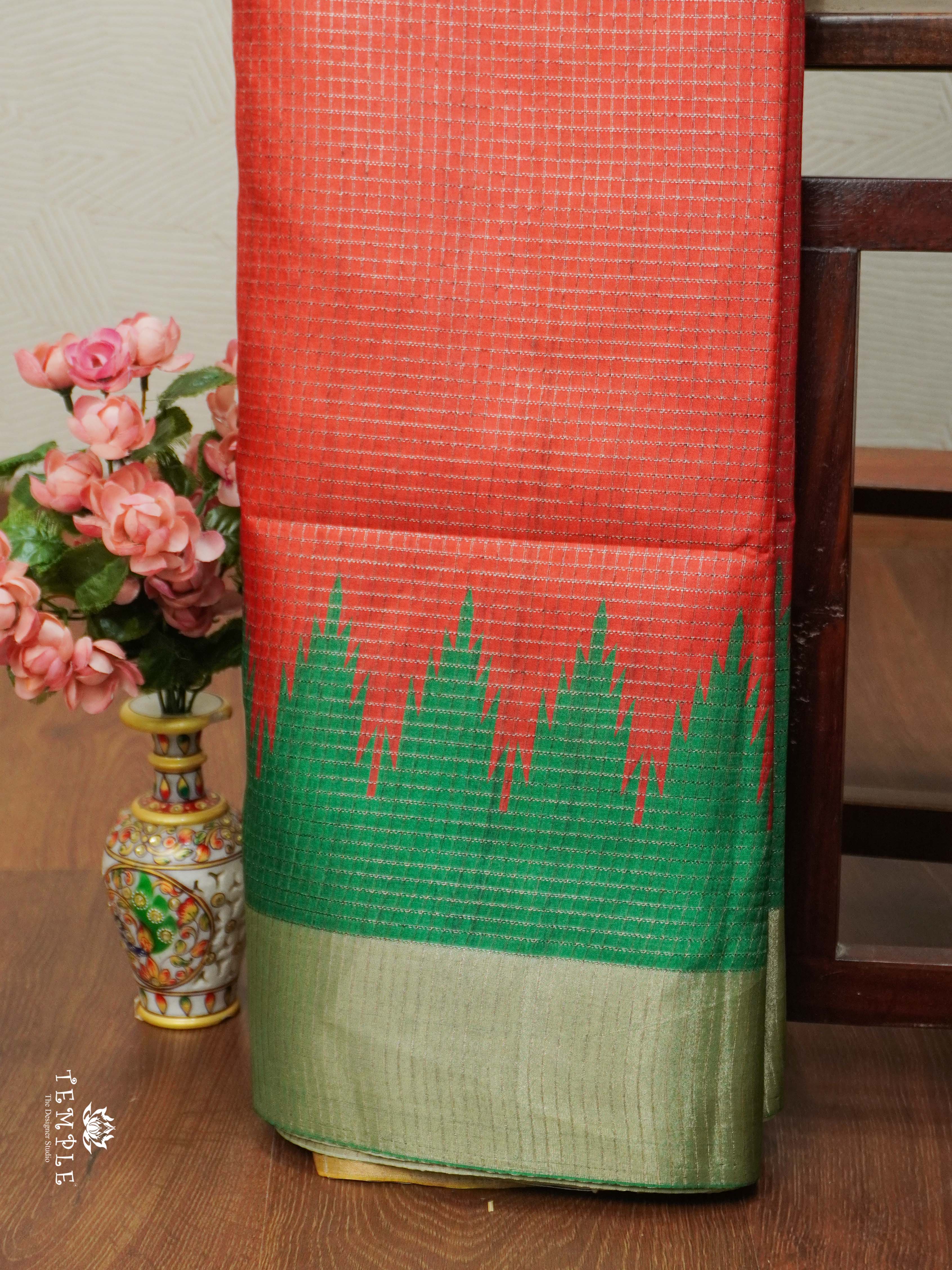 Tussar Silk saree With Ganga Jamuna Border | TTDS1311