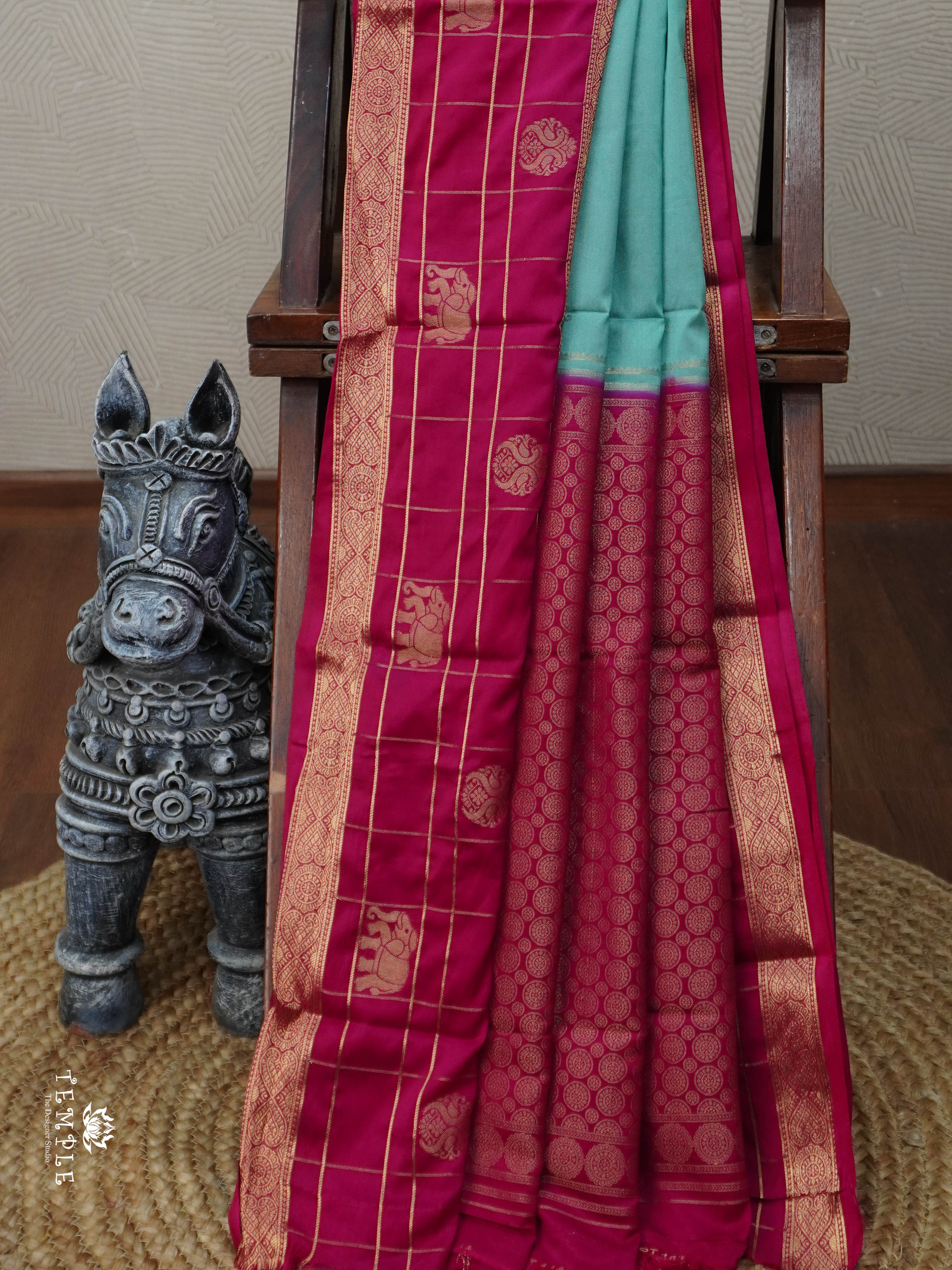 Semi Mysore Silk Saree | TTDS3027