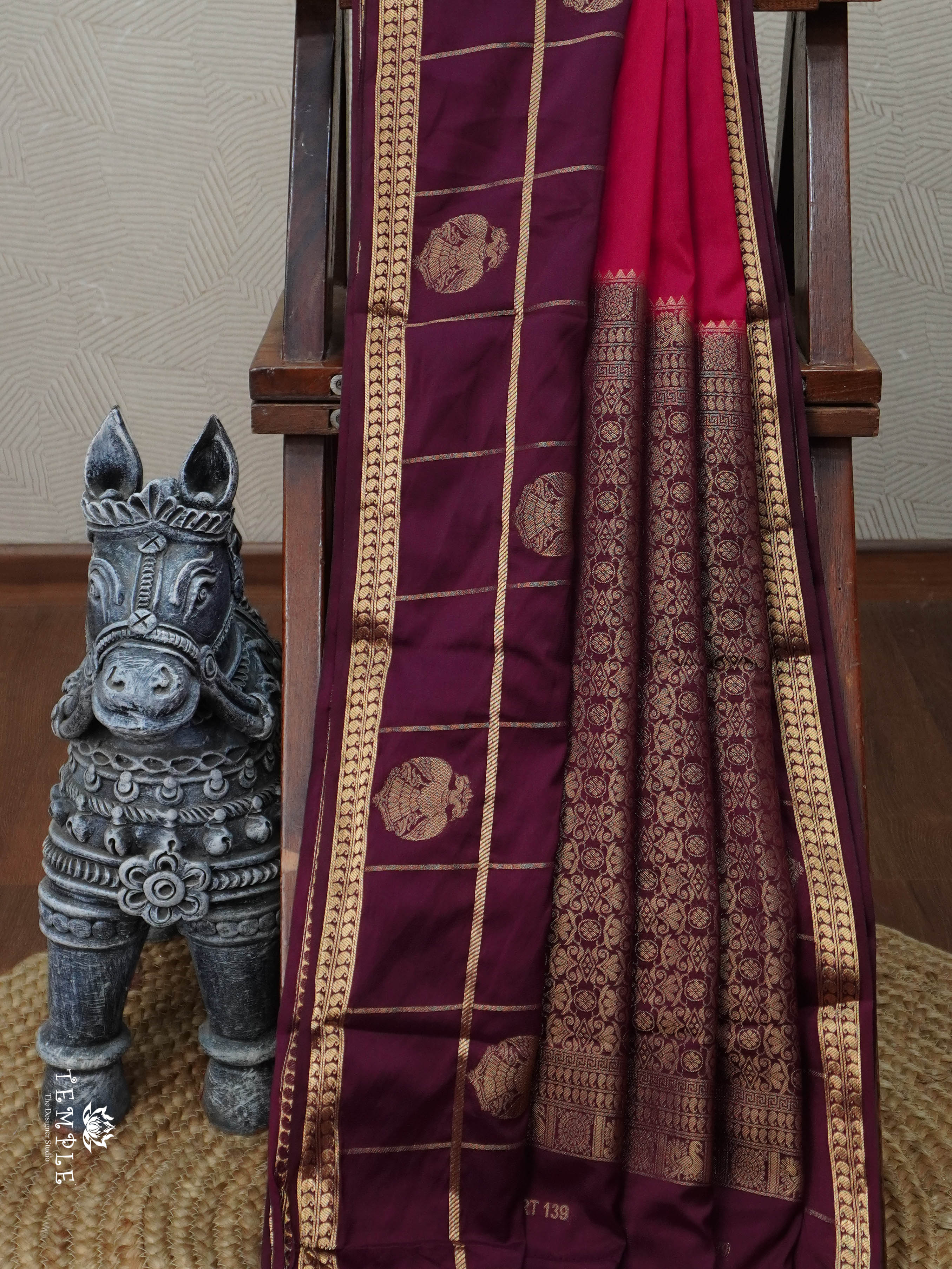 Semi Mysore Silk Saree | TTDS3027