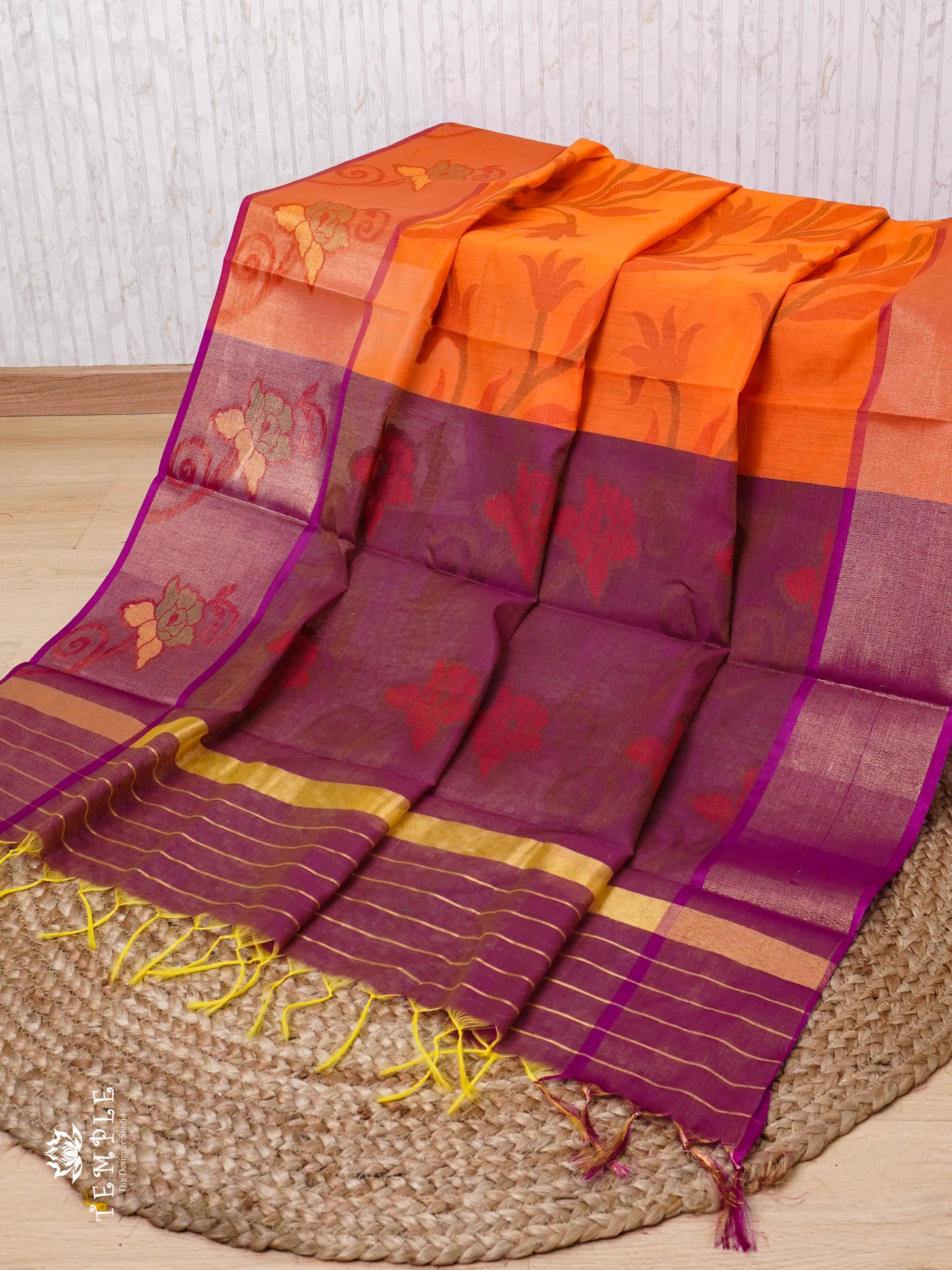 Ikkat Pochampally Cotton Silk Saree | TTDS483