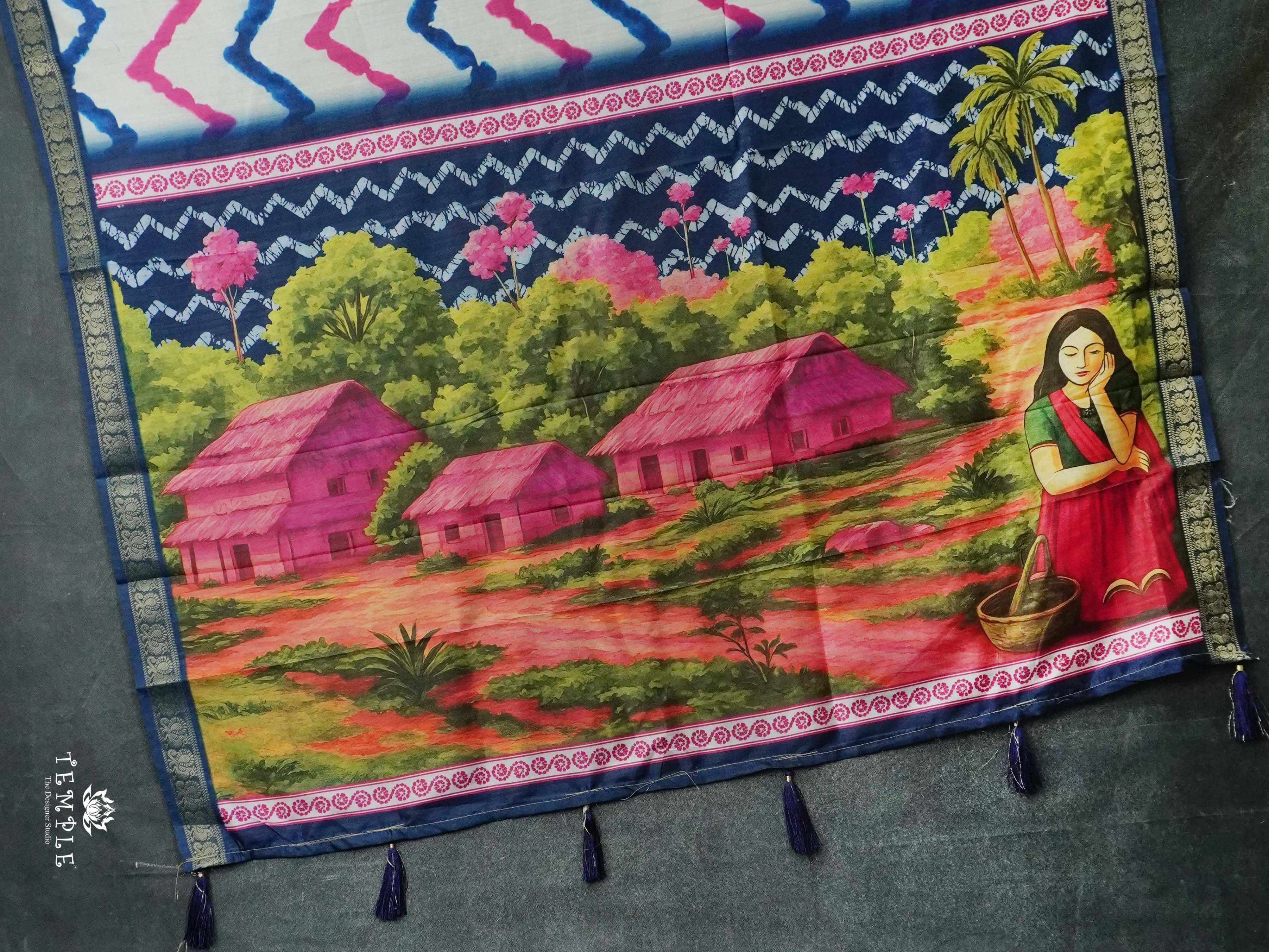 Leheriya Printed Saree | TTDS2559